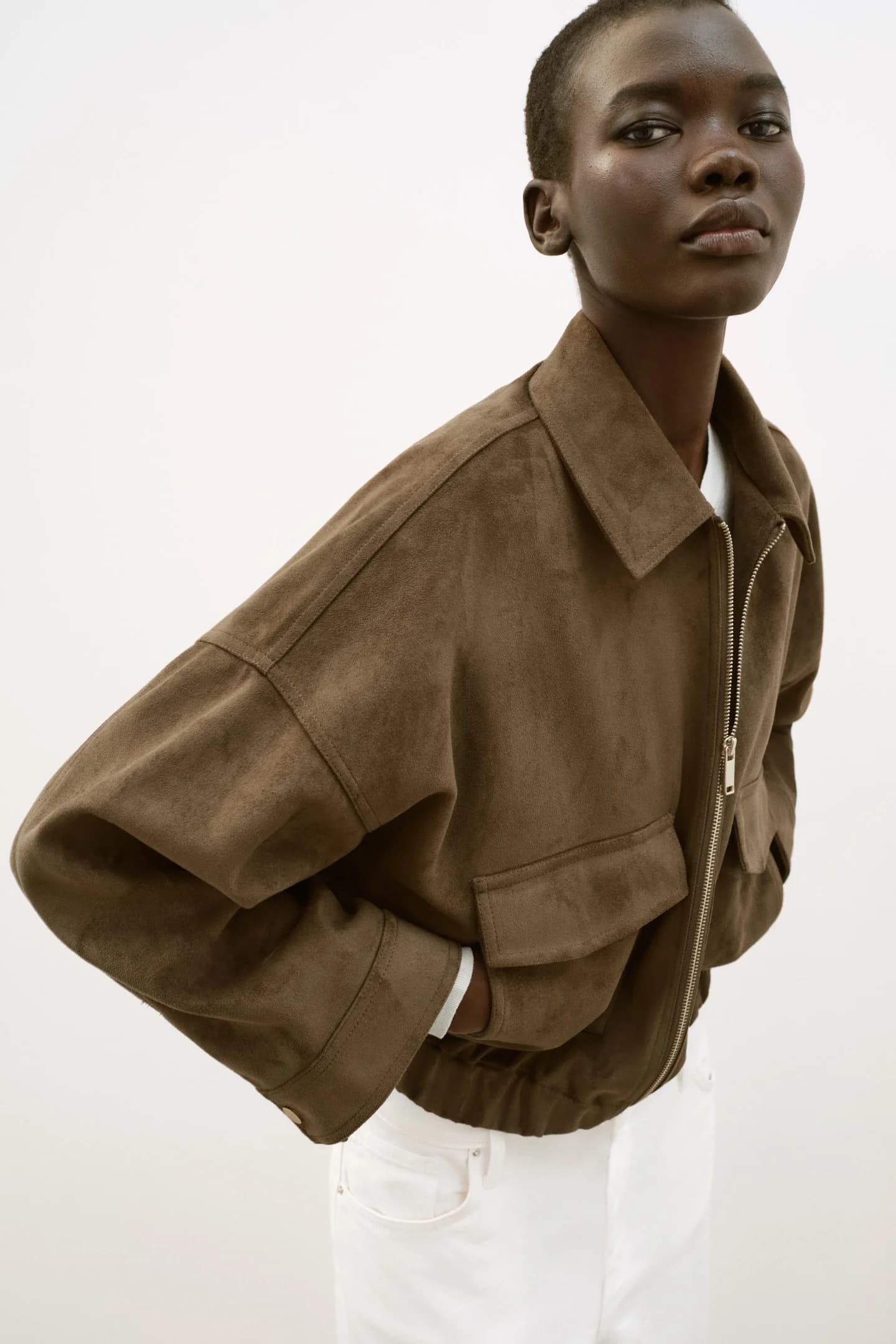 КУРТКА ИЗ ИСКУССТВЕННОЙ ЗАМШИ