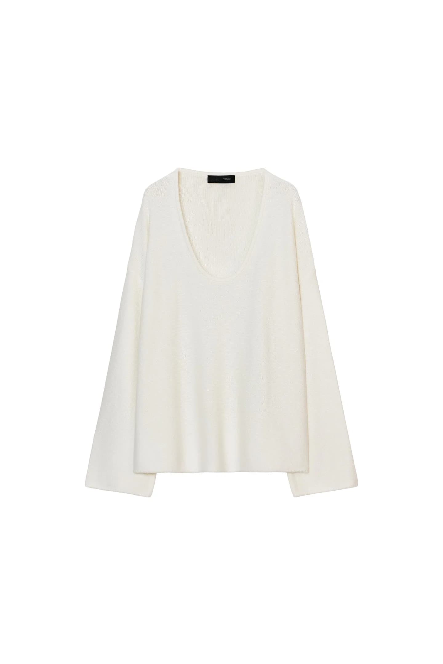 ТРИКОТАЖНЫЙ СВИТЕР С КРУГЛЫМ ШОРОМ - фото 3