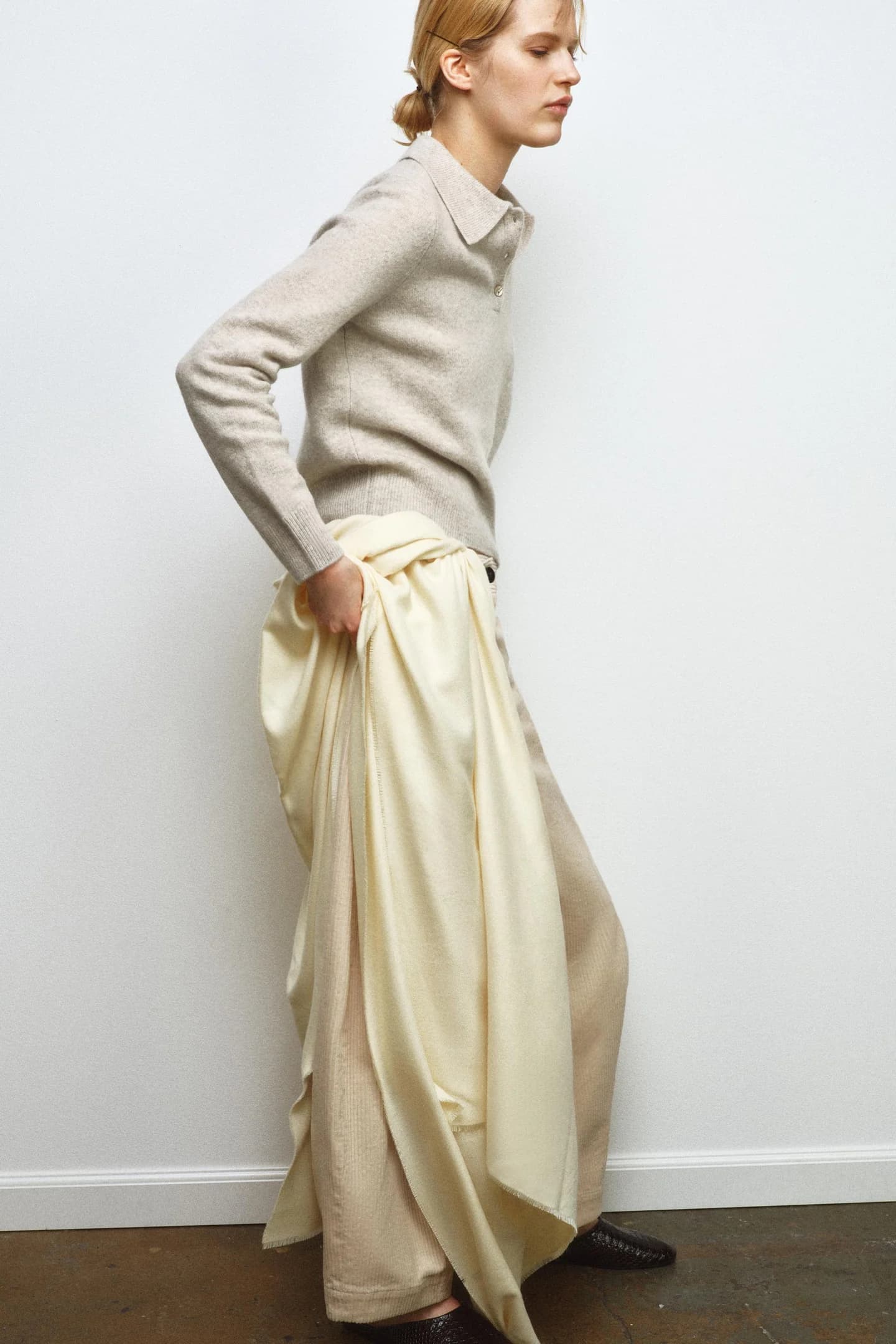 ОДНОТОННАЯ ФУТБОЛКА ПОЛО, 100% ШЕРСТЬ - фото 2