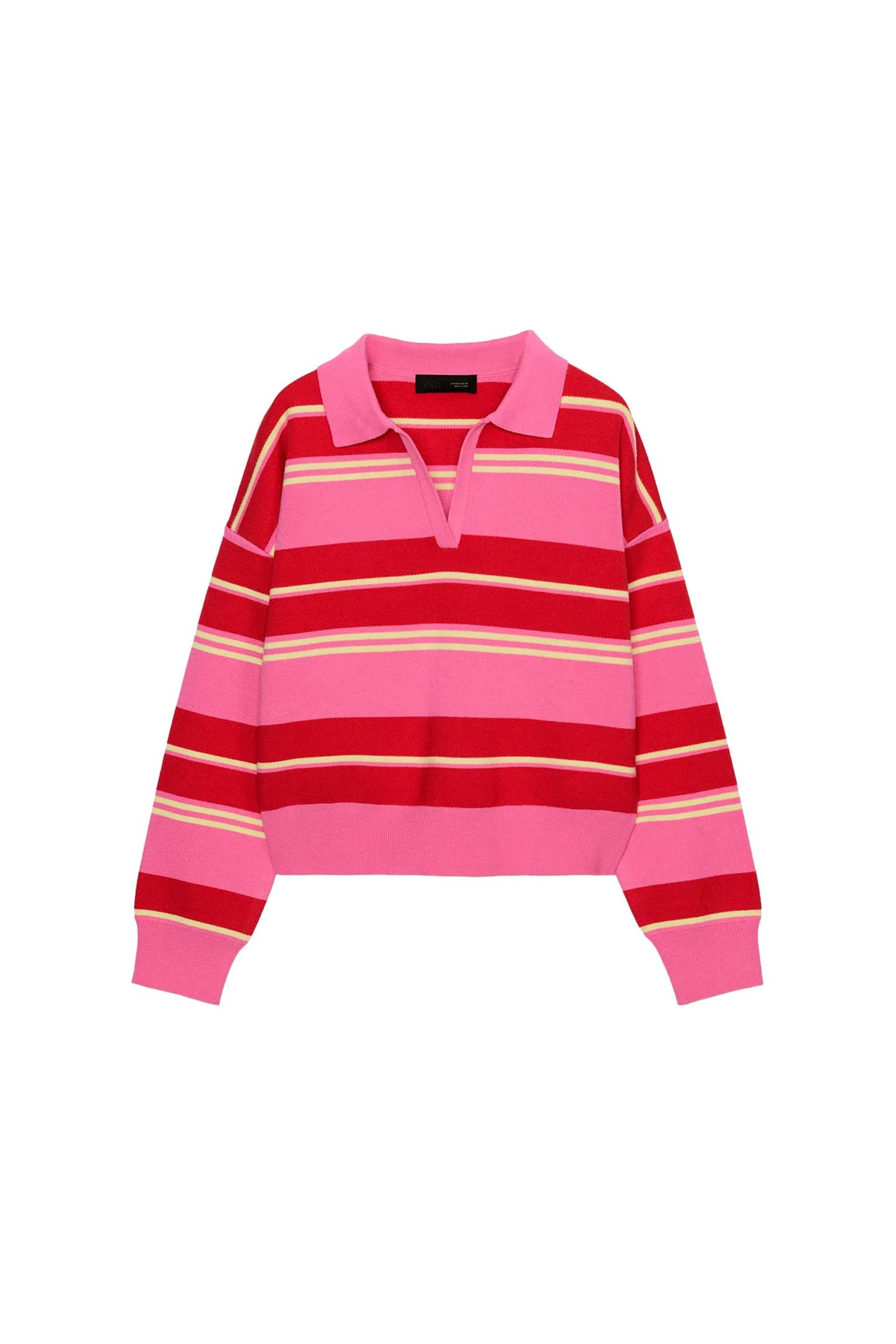 ТРИКОТАЖНОЕ ПОЛО В ПОЛОСКУ - фото 3