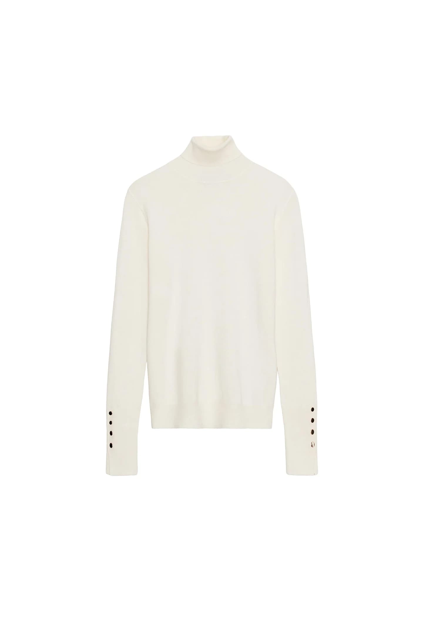 БАЗОВЫЙ СВИТЕР ИЗ ГЛАДКОЙ ТРИКОТАЖНОЙ ТКАНИ - фото 3