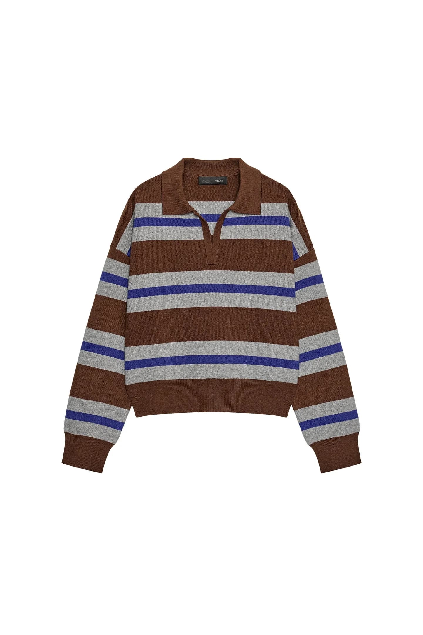 ТРИКОТАЖНОЕ ПОЛО В ПОЛОСКУ - фото 3