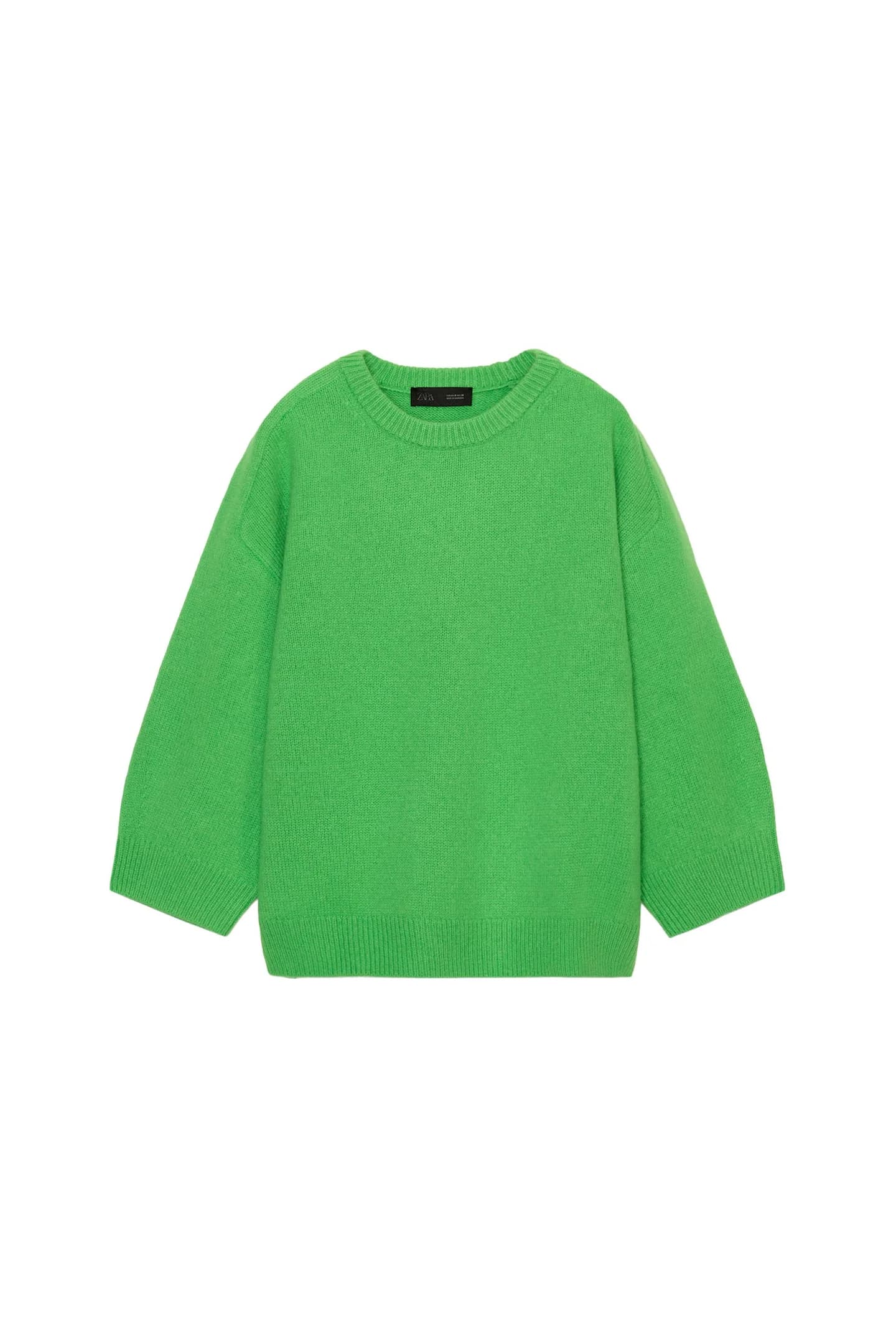 СВИТЕР ИЗ 100% ШЕРСТИ С РУКАВАМИ-МОЛОТОКАМИ - фото 3