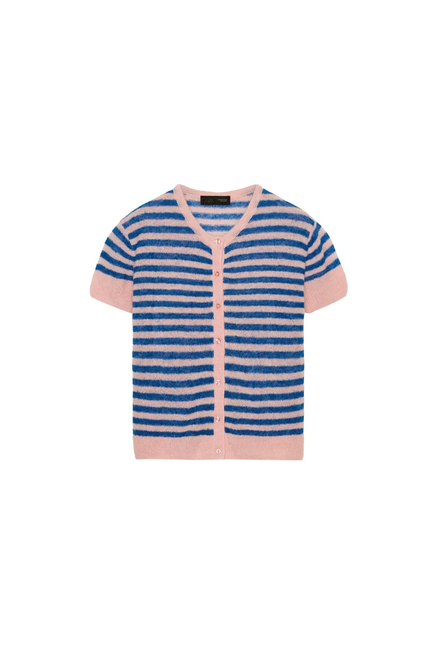 ШЕРСТЯНОЙ КАРДИГАН В ПОЛОСКУ - фото 3