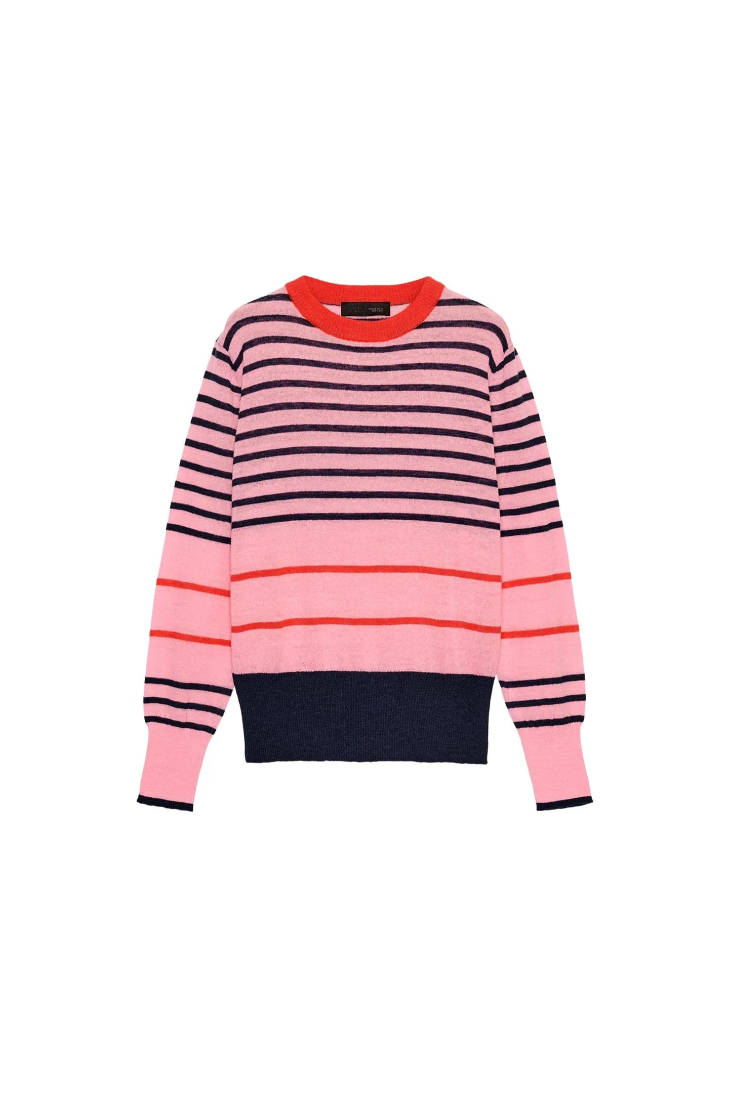 ТРИКОТАЖНЫЙ СВИТЕР В ПОЛОСКУ - фото 3