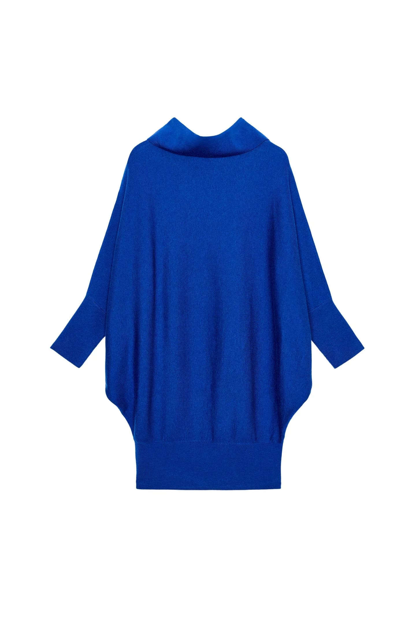 ДЛИННЫЙ ТРИКОТАЖНЫЙ СВИТЕР С БЕЗБОЕВЫМИ РУКАВАМИ - фото 4