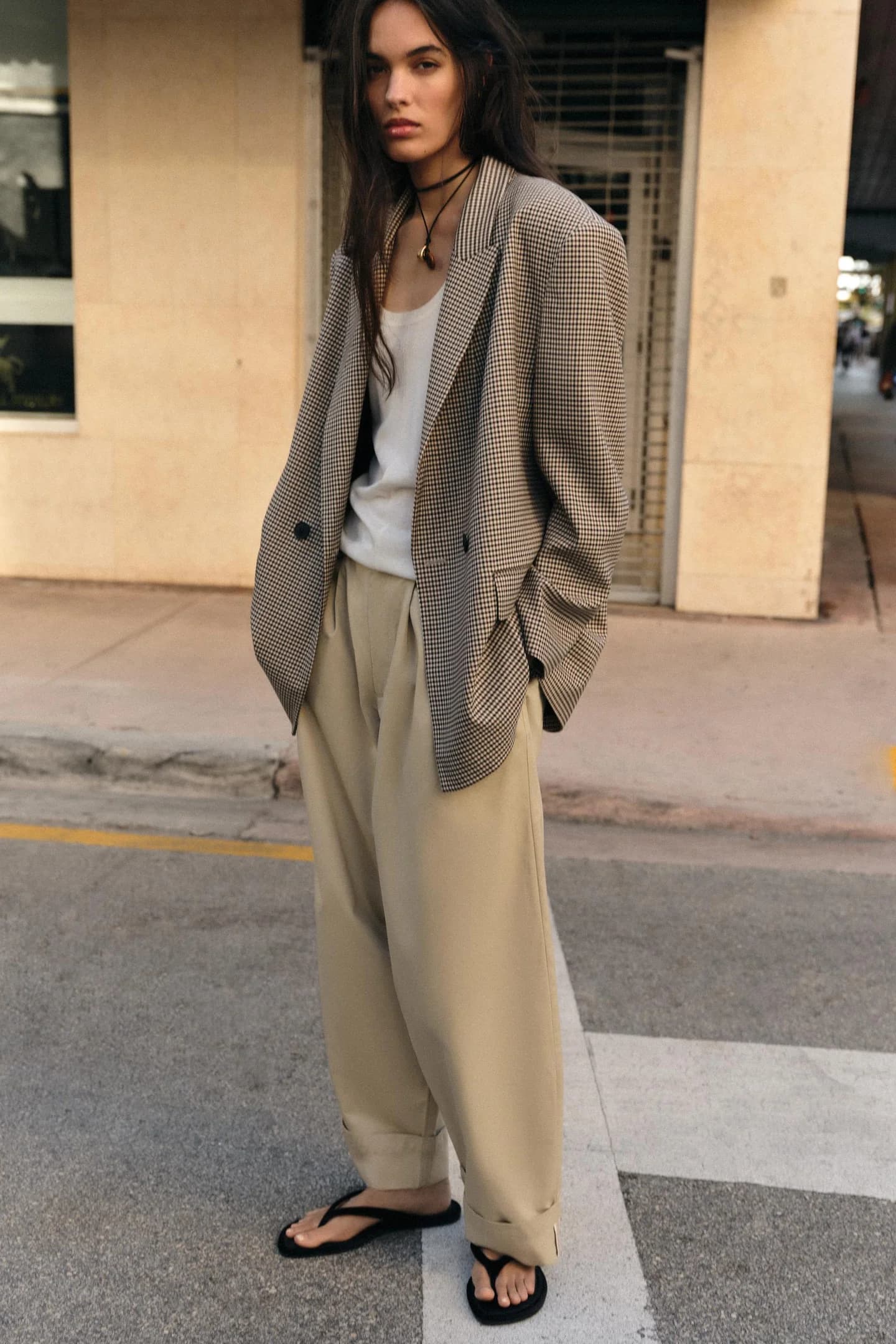 ДВУБОРТНЫЙ ПИДЖАК ОВЕРСАЙЗ - фото 2