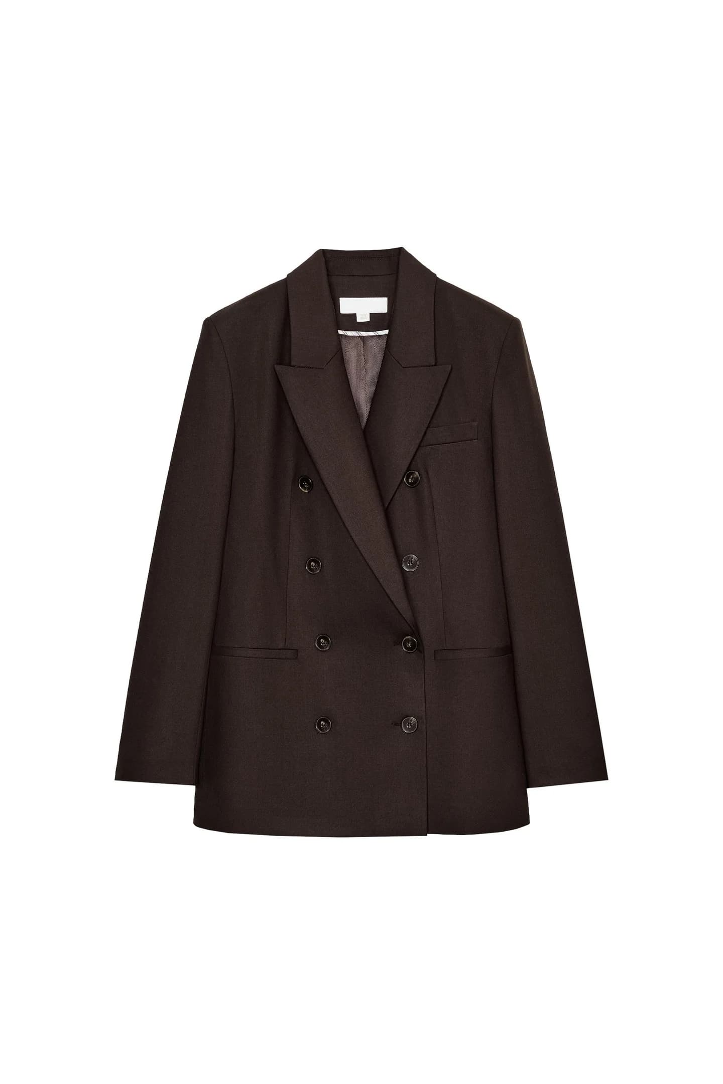 ДВОЙНАЯ КУРТКА С ПОДУШКАМИ НА ПЛЕЧАХ - фото 3