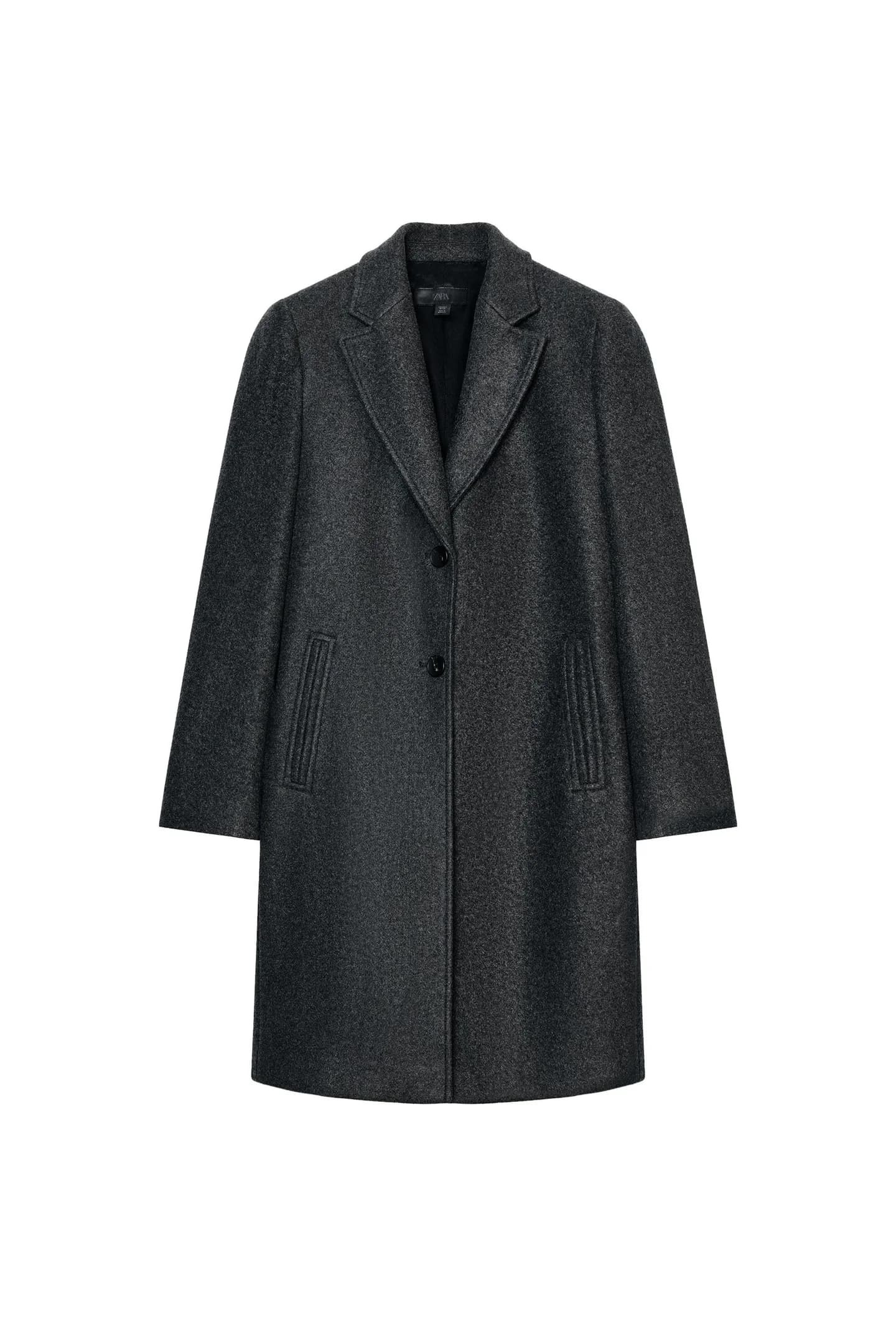 ПАЛЬТО С ПОДУШКАМИ ИЗ МЯГКОЙ ТКАНИ - фото 3