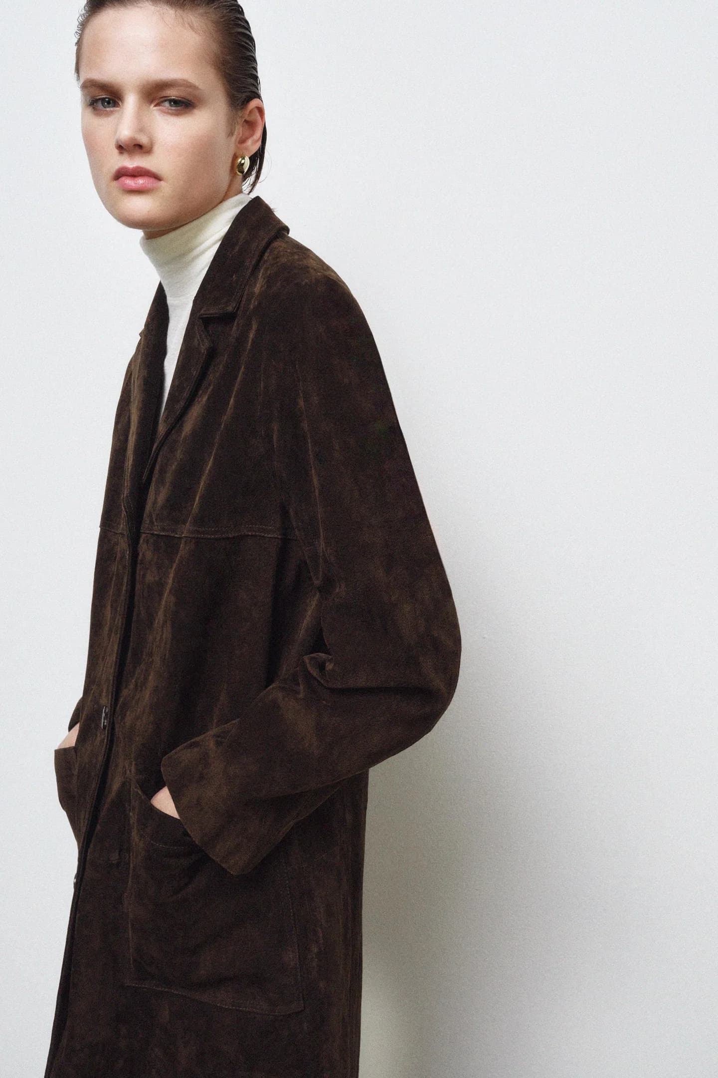 ПАЛЬТО ИЗ 100% ЗАМШИ ИЗ КОЛЛЕКЦИИ ZW LIMITED EDITION