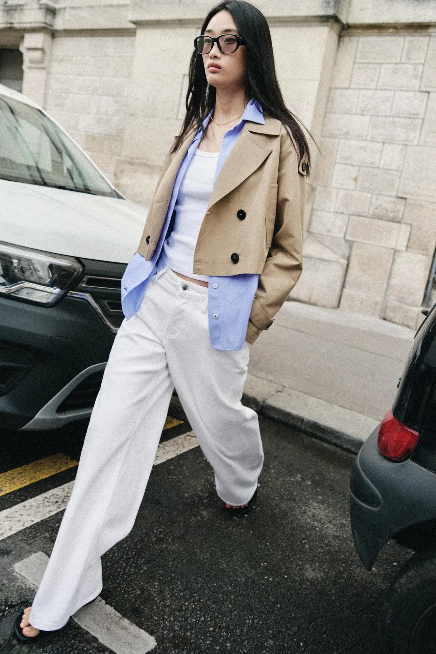 ДЖИНСЫ Z1975 С ШИРОКИМИ НОГИАМИ И СРЕДНЕЙ ОТДЫХОМ