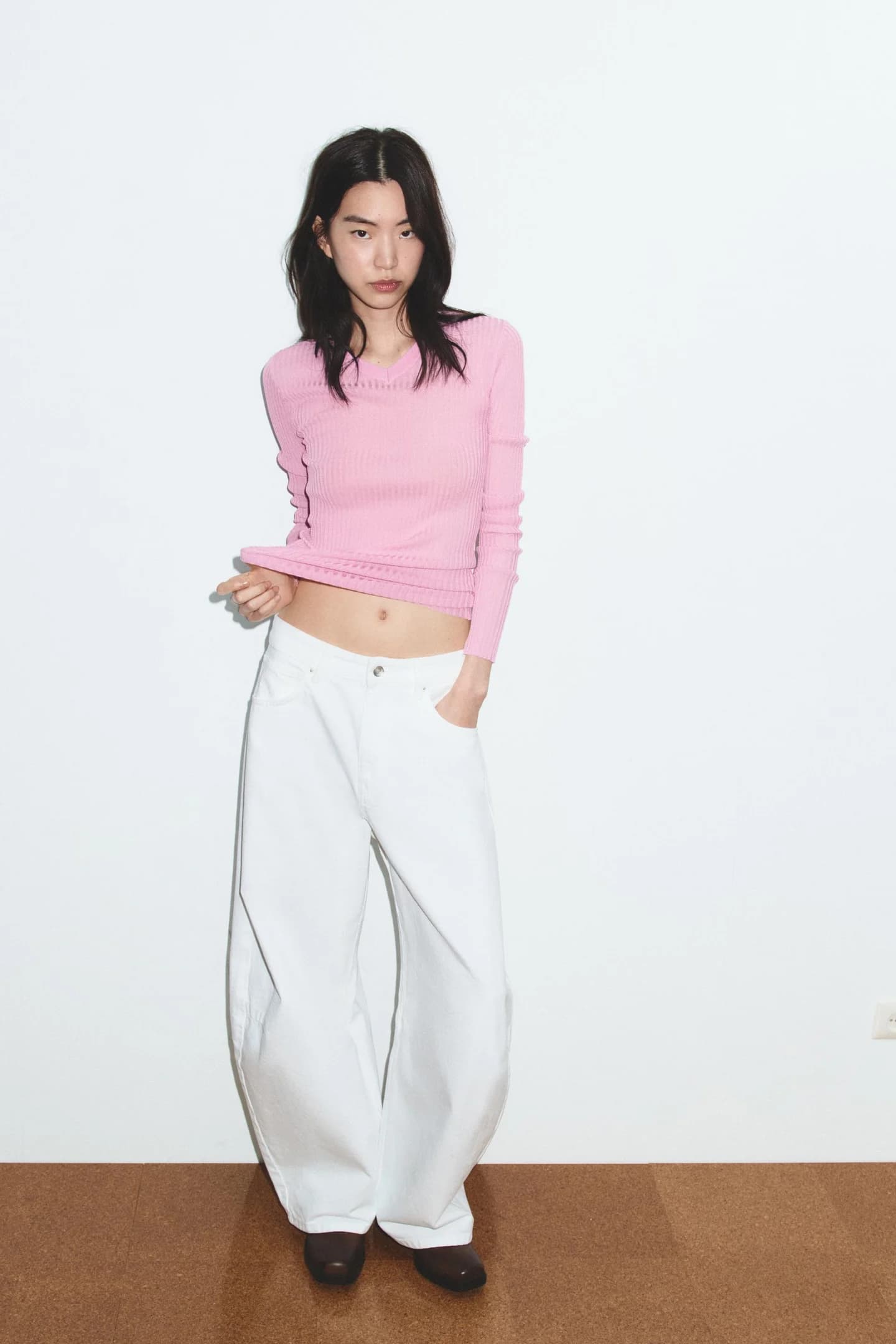 ДЖИНСЫ TRF BALLOON СО СРЕДНЕЙ ПОСАДКОЙ