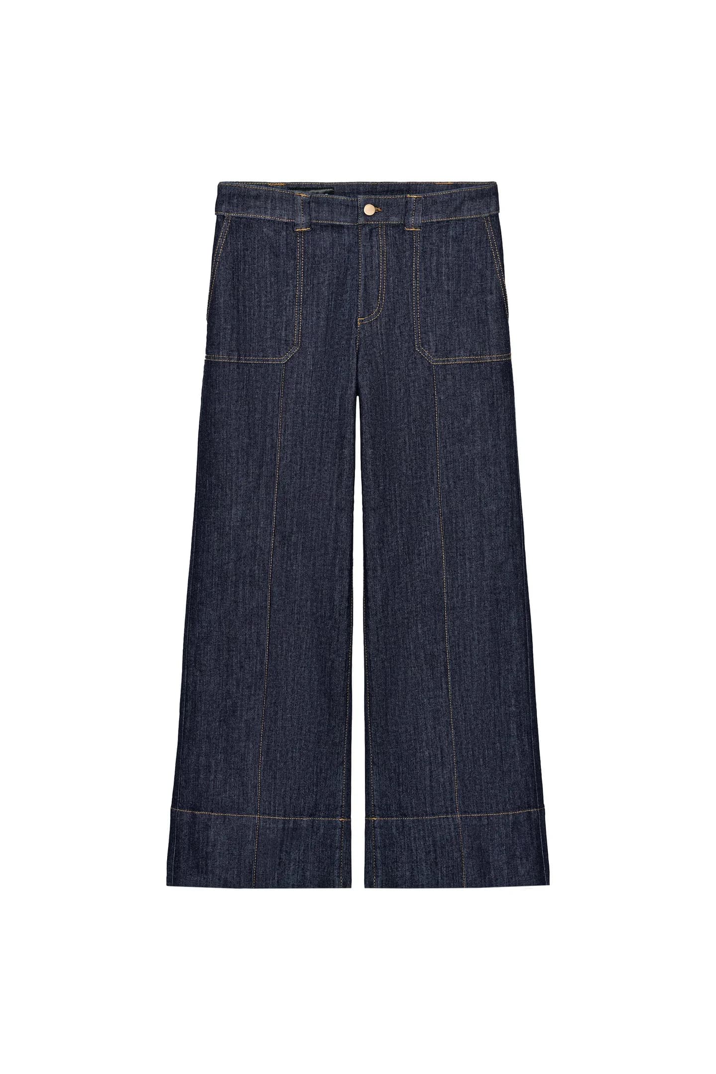 ДЖИНСЫ-КЮЛОТЫ СО СРЕДНЕЙ ПОСАДКОЙ Z1975