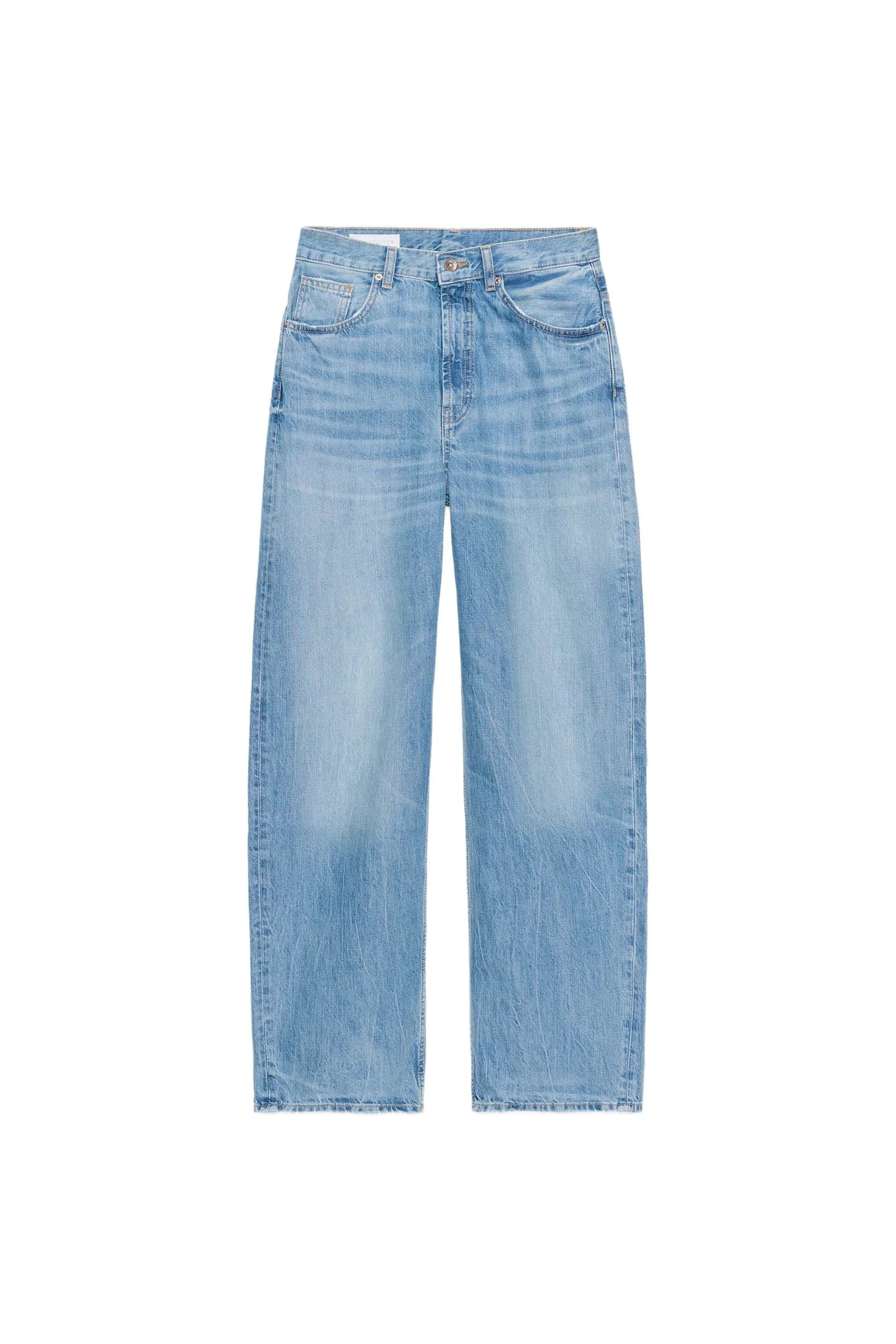 ДЖИНСЫ TRF С ВЫСОКОЙ ПОСАДКОЙ И ПРЯМЫМИ НОГИАМИ