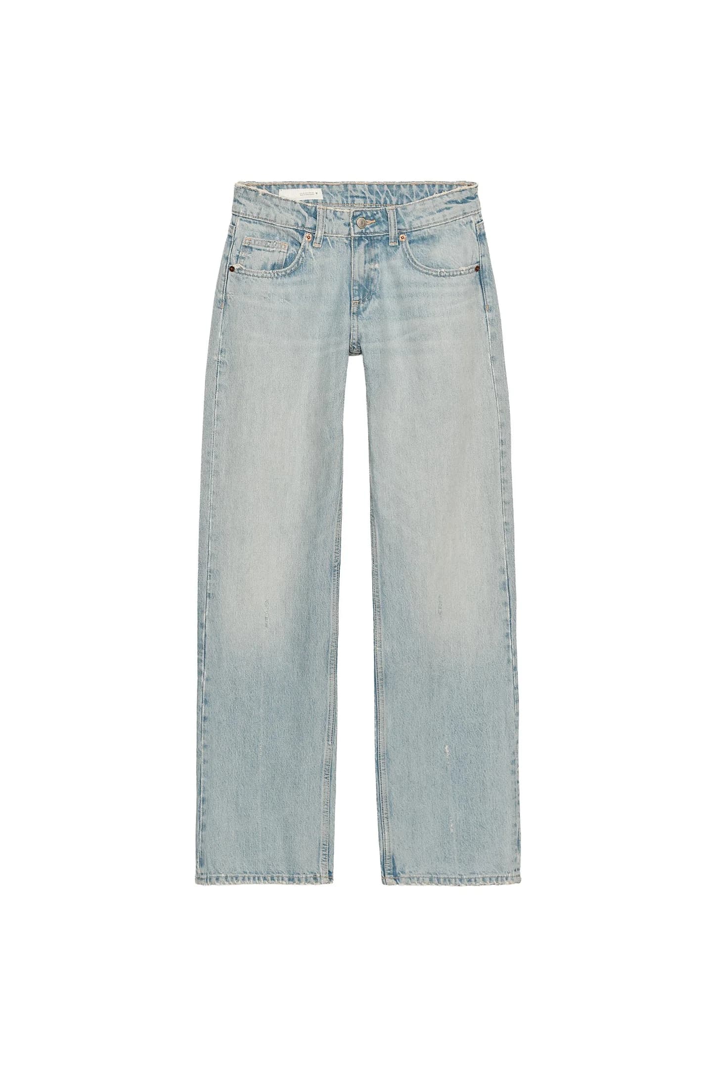 ДЖИНСЫ TRF С ШИРОКИМИ НОГИМИ И ЗАНИЖЕННОЙ ТАЛИЕЙ