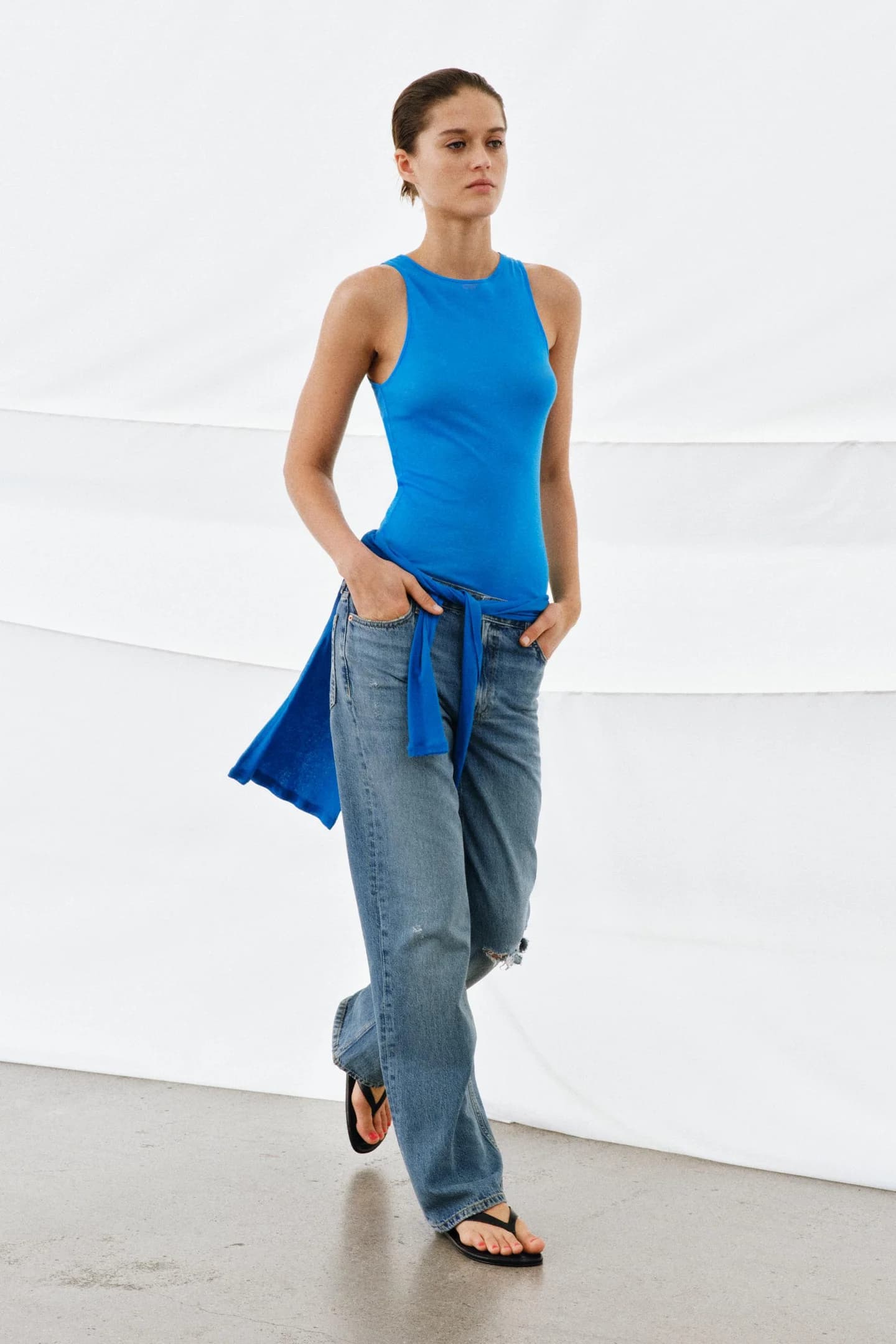 ДЖИНСЫ BOOTCUT СРЕДНЕЙ ТАЛИИ ИЗ КОЛЛЕКЦИИ ZW - фото 3