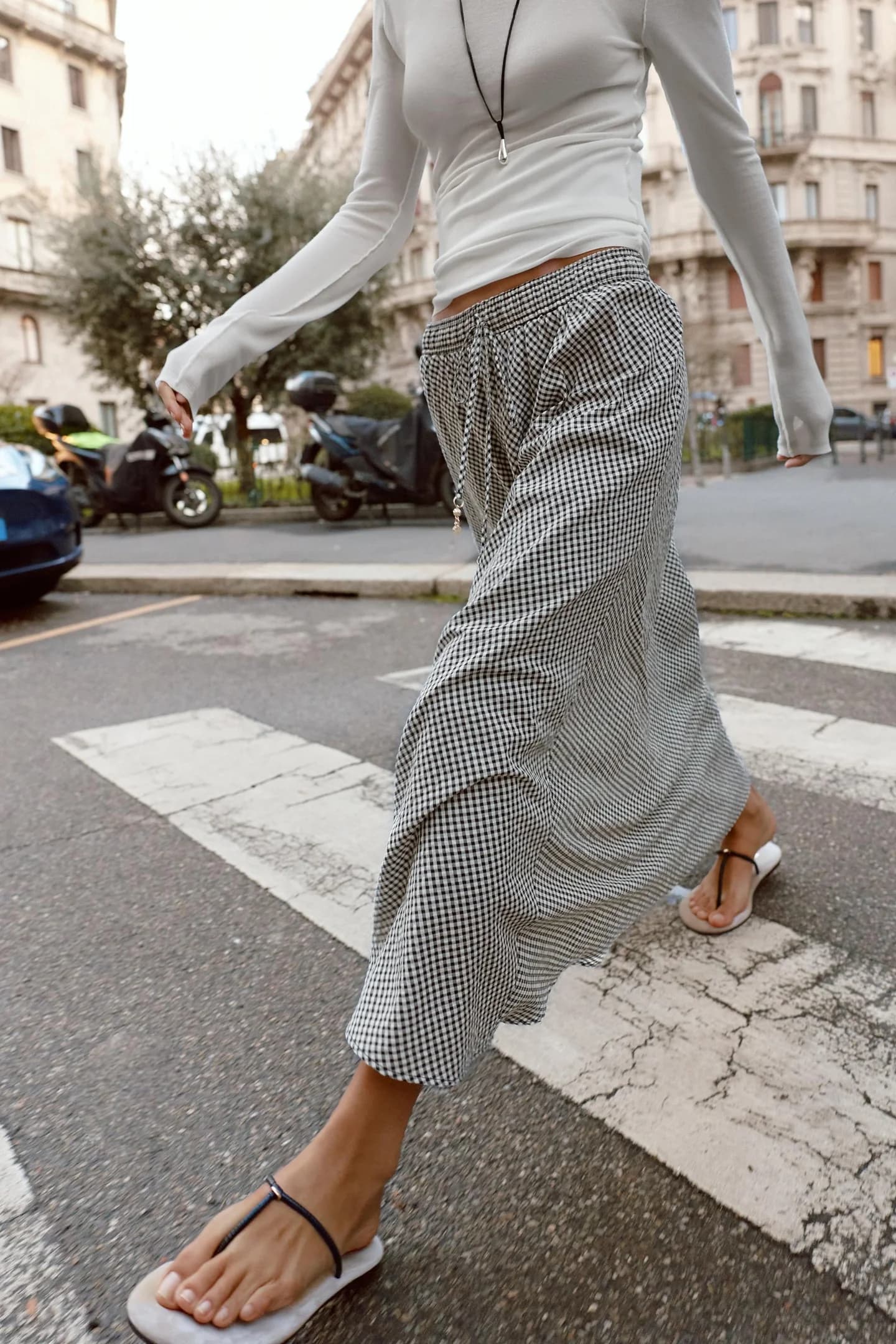 ЮБКА МИДИ В КЛЕТКУ VICHY - фото 2