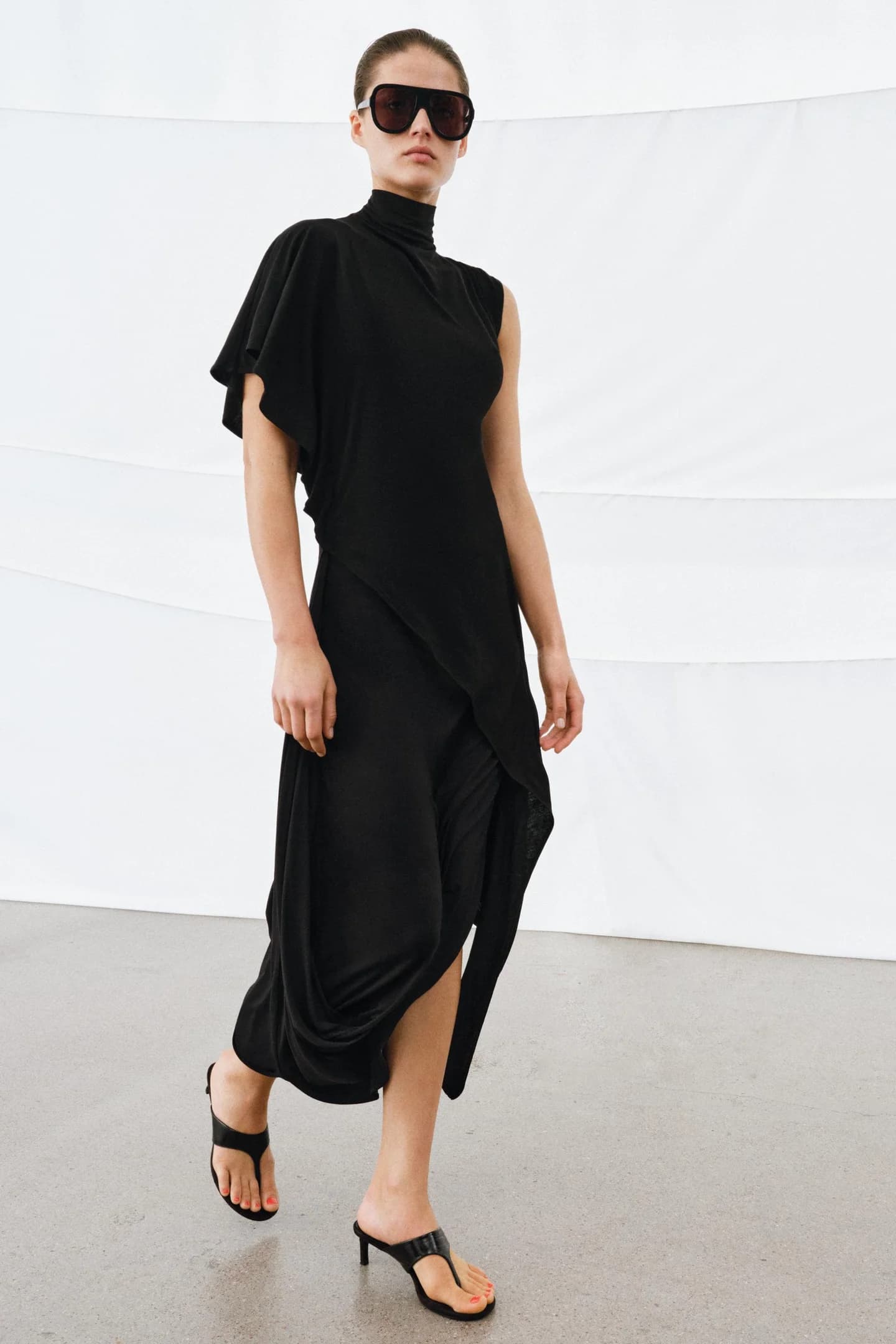 ЮБКА МИДИ С ДРАПИРОВКОЙ - фото 2