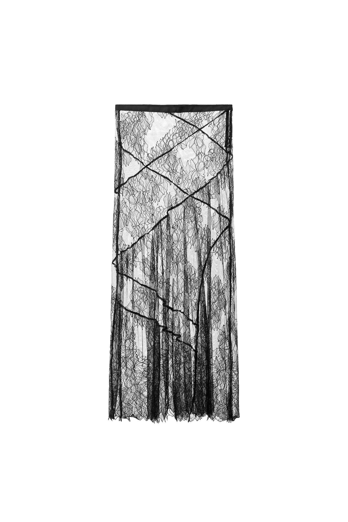 КРУЖЕВНАЯ ЮБКА СРЕДНЕЙ ДЛИНЫ - фото 3