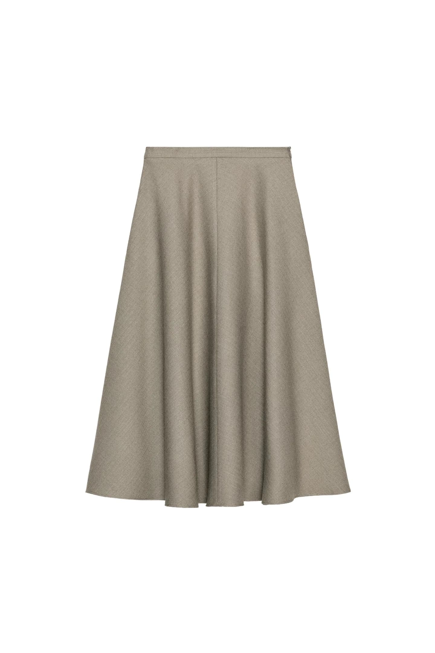 ШИРОКАЯ ЮБКА С УЗОРОМ В ЕЛОЧКУ ИЗ КОЛЛЕКЦИИ ZW - фото 3