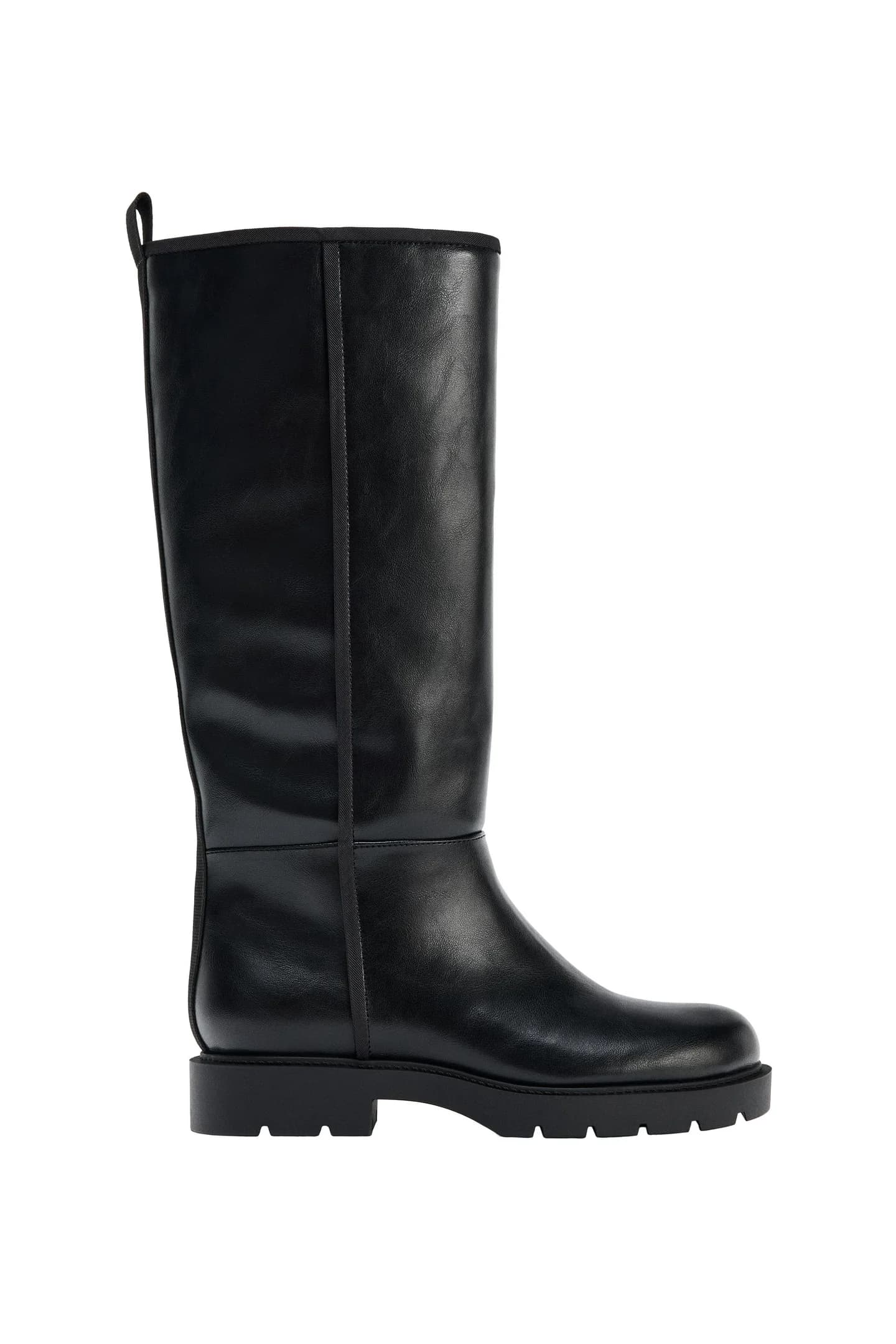 БОТИНКИ С ДЕКОРАТИВНОЙ СТРОЧКОЙ - фото 3