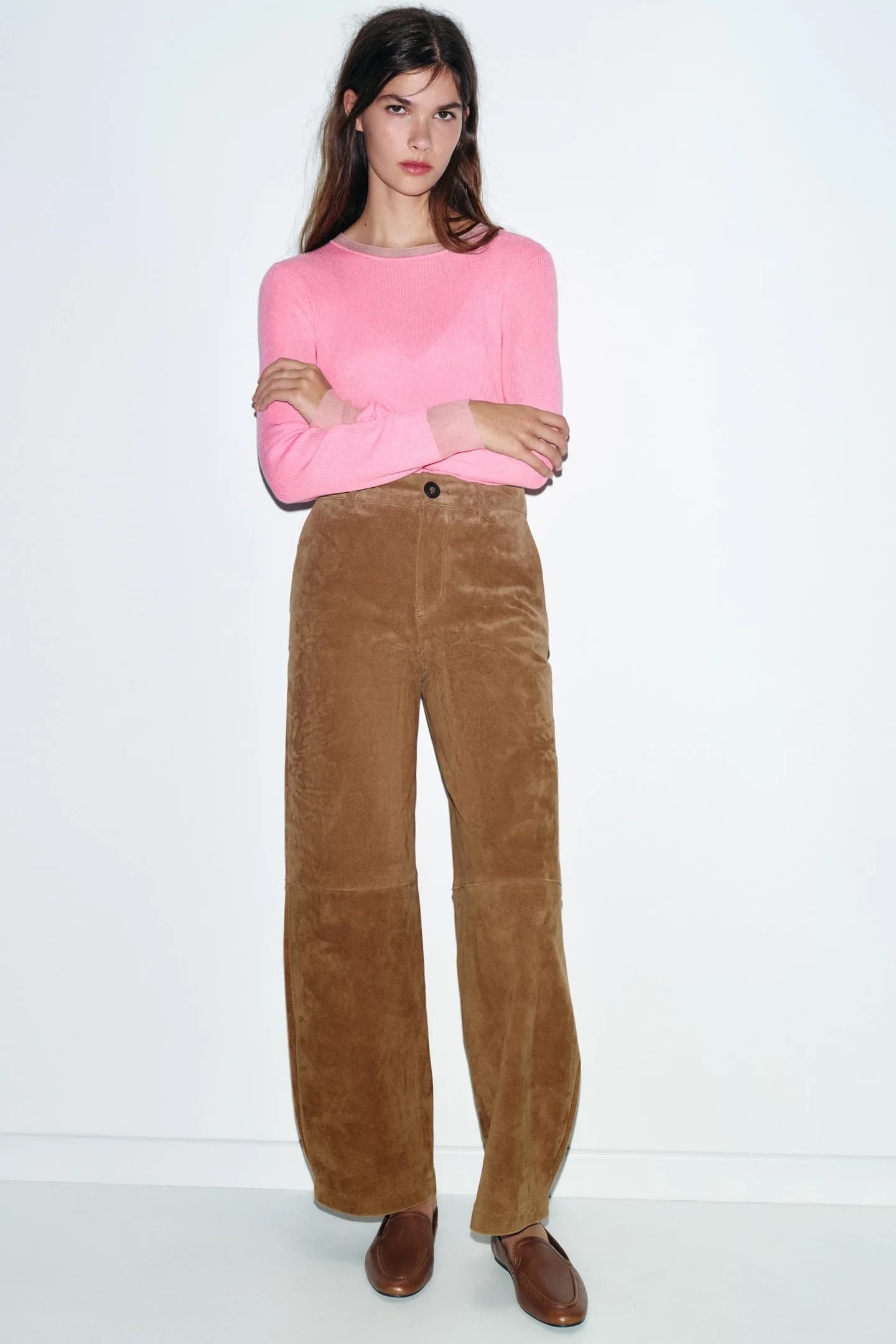 КОЖАНЫЕ МОКАСИНЫ С ВЫСОКОЙ ВЕРТИКОЙ - фото 2