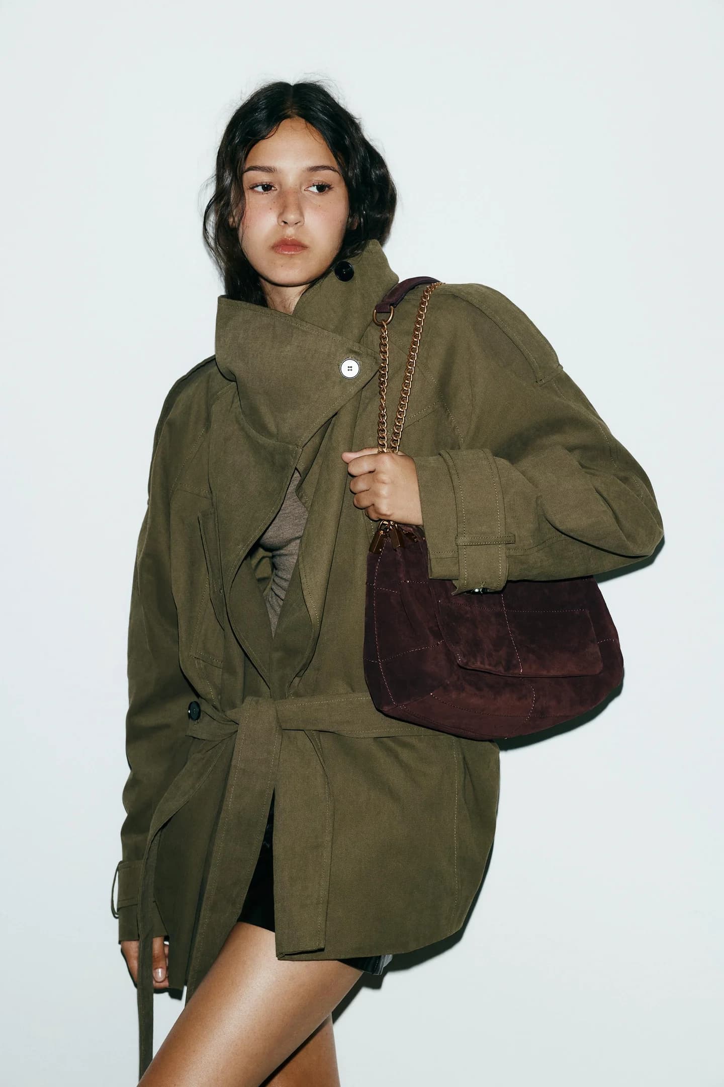 КОЖАНАЯ СУМКА НА ПЛЕЧЕ - фото 2