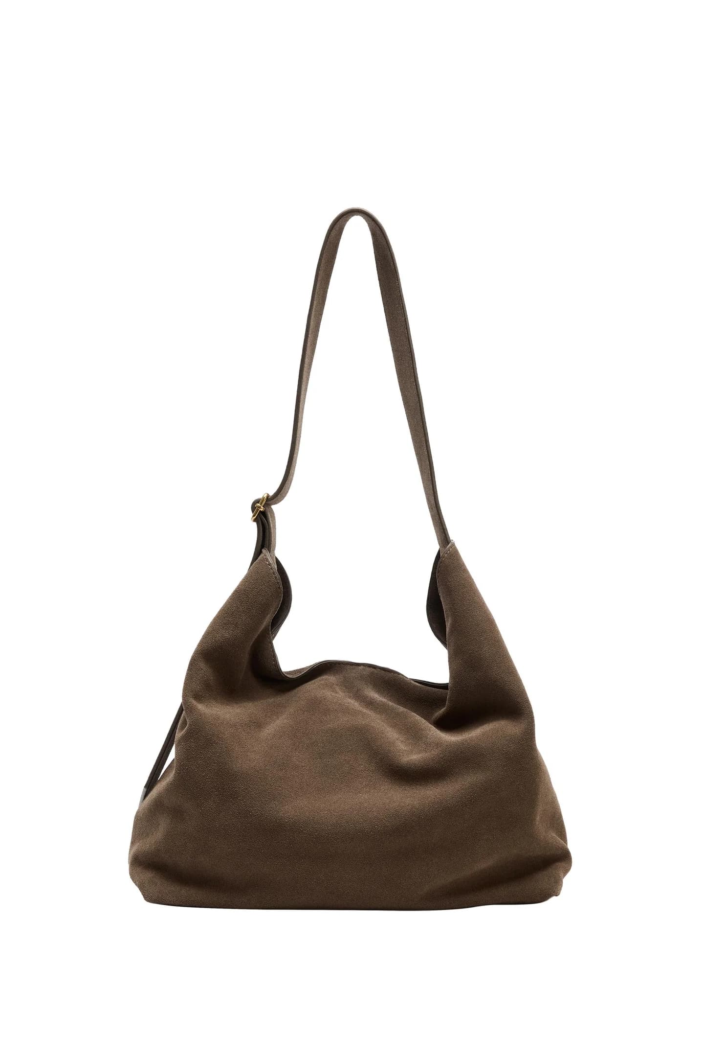 БОЛЬШАЯ КОЖАНАЯ СУМКА С ДЕКОРАТИВНЫМ КОЛЬЦОМ - фото 5