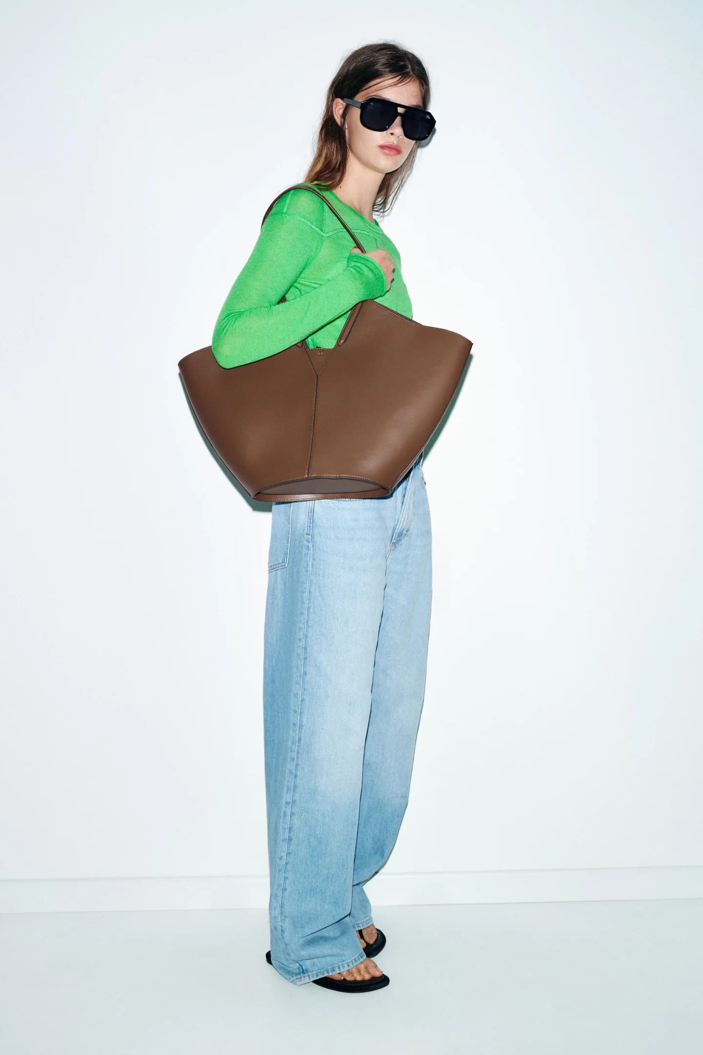 БОЛЬШАЯ ПЛЕТЕНАЯ СУМКА-ШОППЕР - фото 3