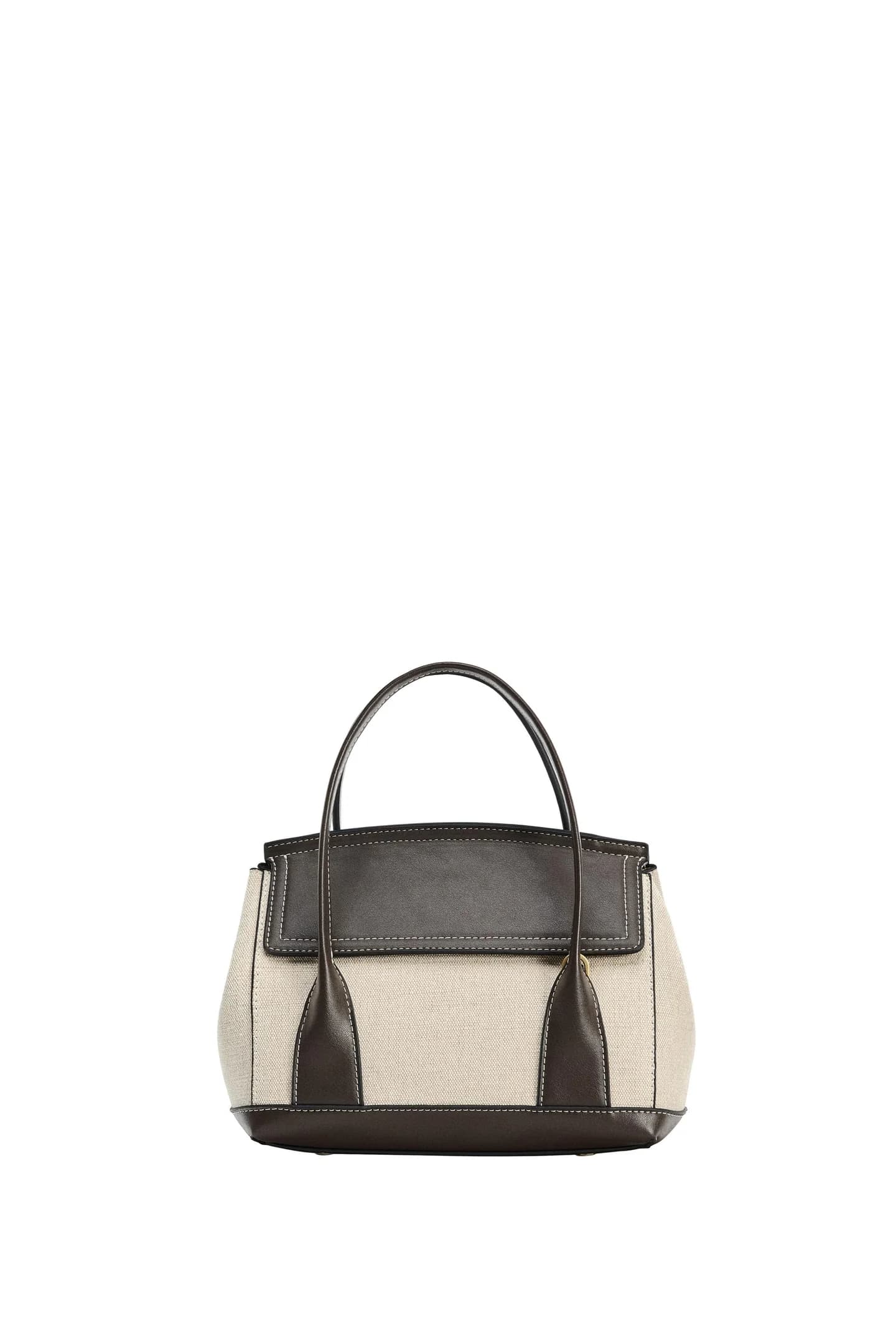 ГОРОДСКАЯ СУМКА ИЗ КОМБИНИРОВАННЫХ МАТЕРИАЛОВ - фото 5