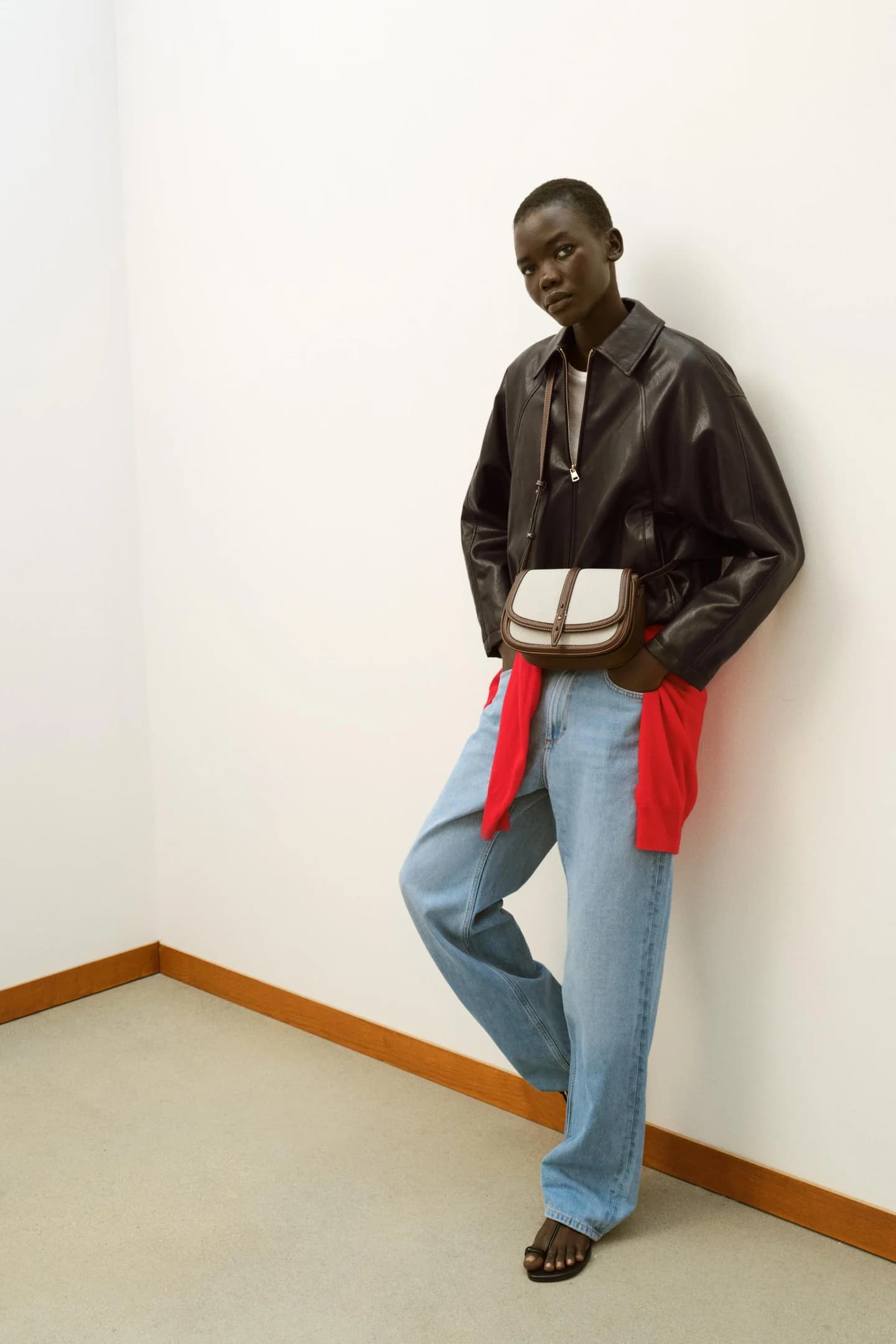 СУМКА MESSAGE ИЗ КОМБИНИРОВАННЫХ МАТЕРИАЛОВ - фото 3