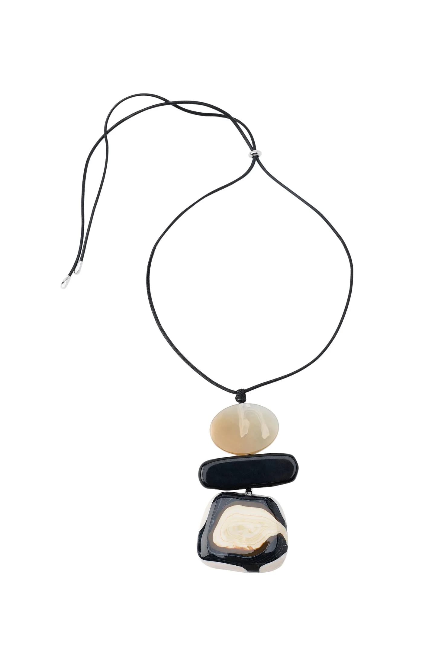 ОЖЕРЕЛЬЕ ИЗ КОЖИ И СМОЛЫ - фото 5