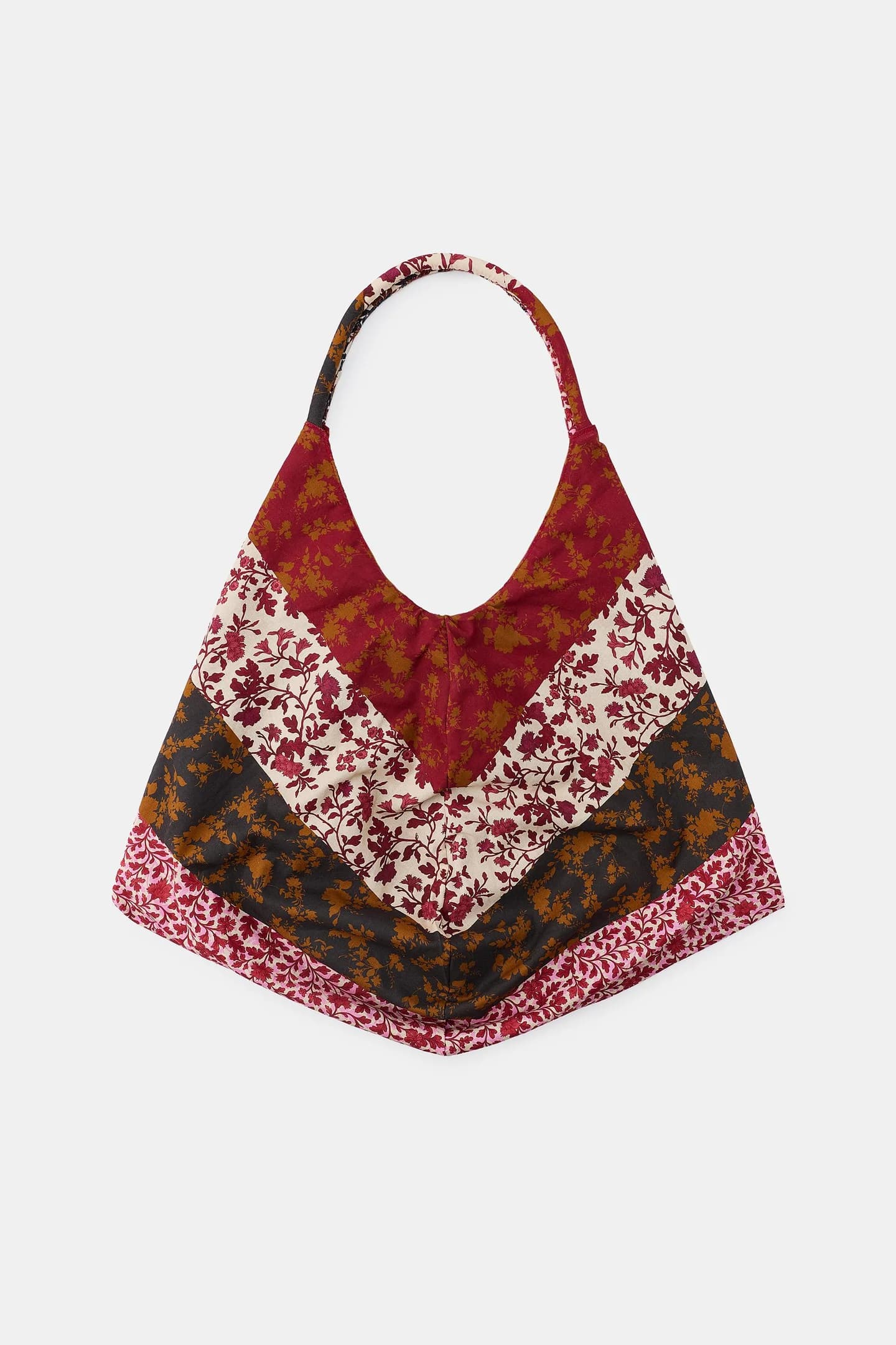 МАКСИ-СУМКА ИЗ 100% ХЛОПКА С ЦВЕТОЧНЫМ ПРИНТОМ - фото 2