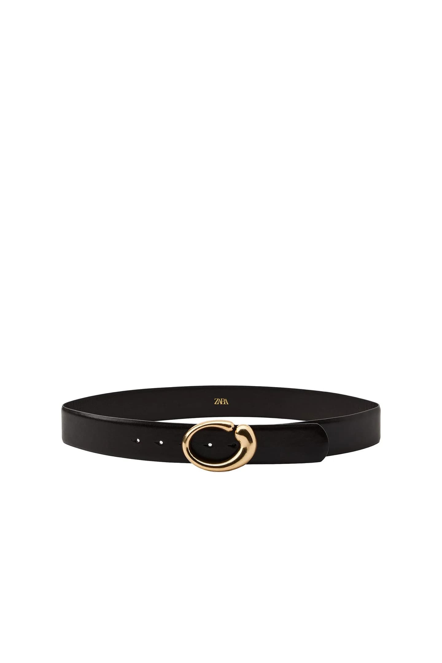 РЕМЕНЬ ИЗ 100% КОЖИ С ОВАЛЬНОЙ ПРЯЖКОЙ - фото 5