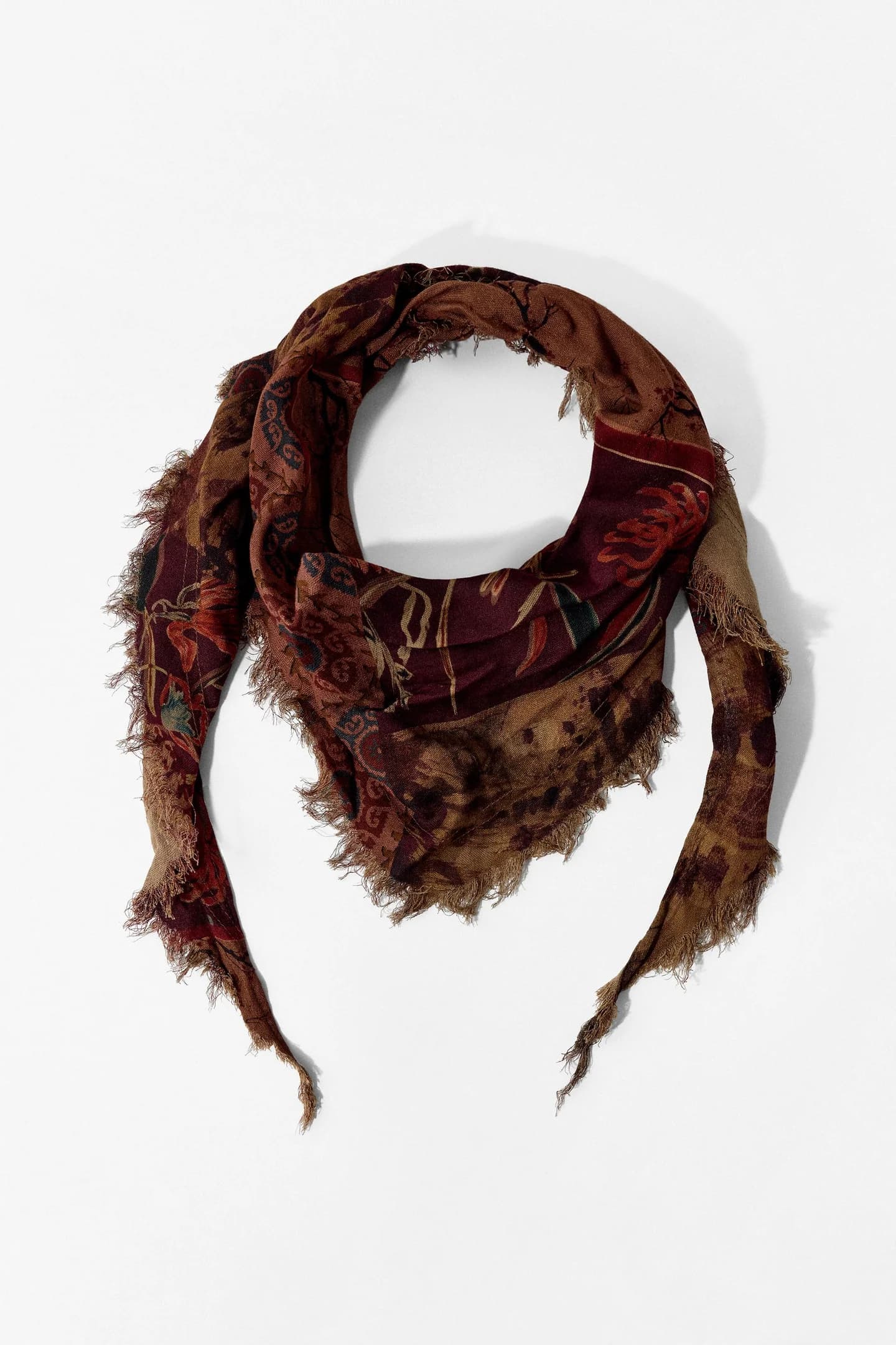 ШАРФ-БАНДАНКЕЙП С ВИСКОЗНЫМ УЗОРОМ