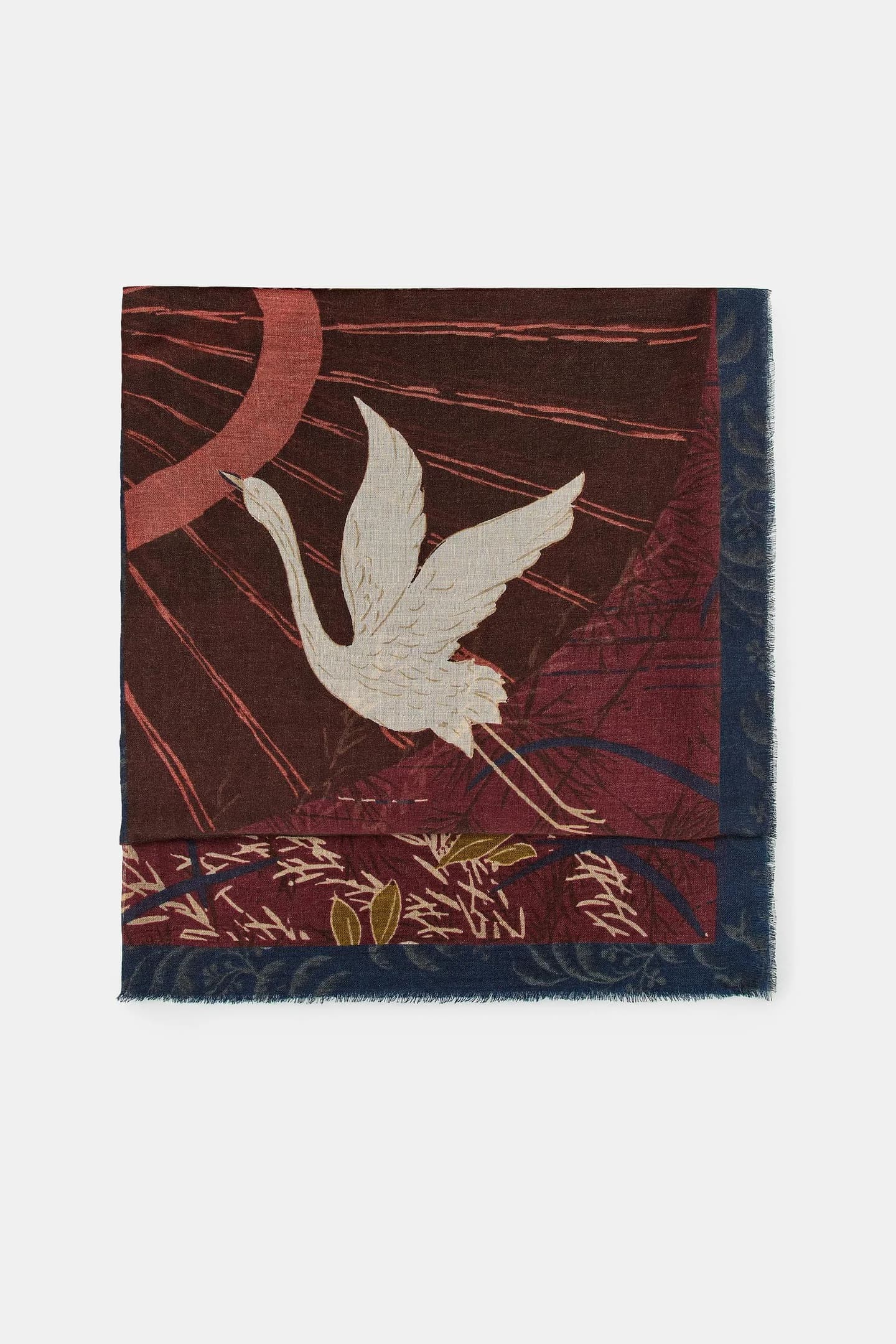 ШАРФ С ЦВЕТОЧНЫМ ПРИНТОМ - фото 3