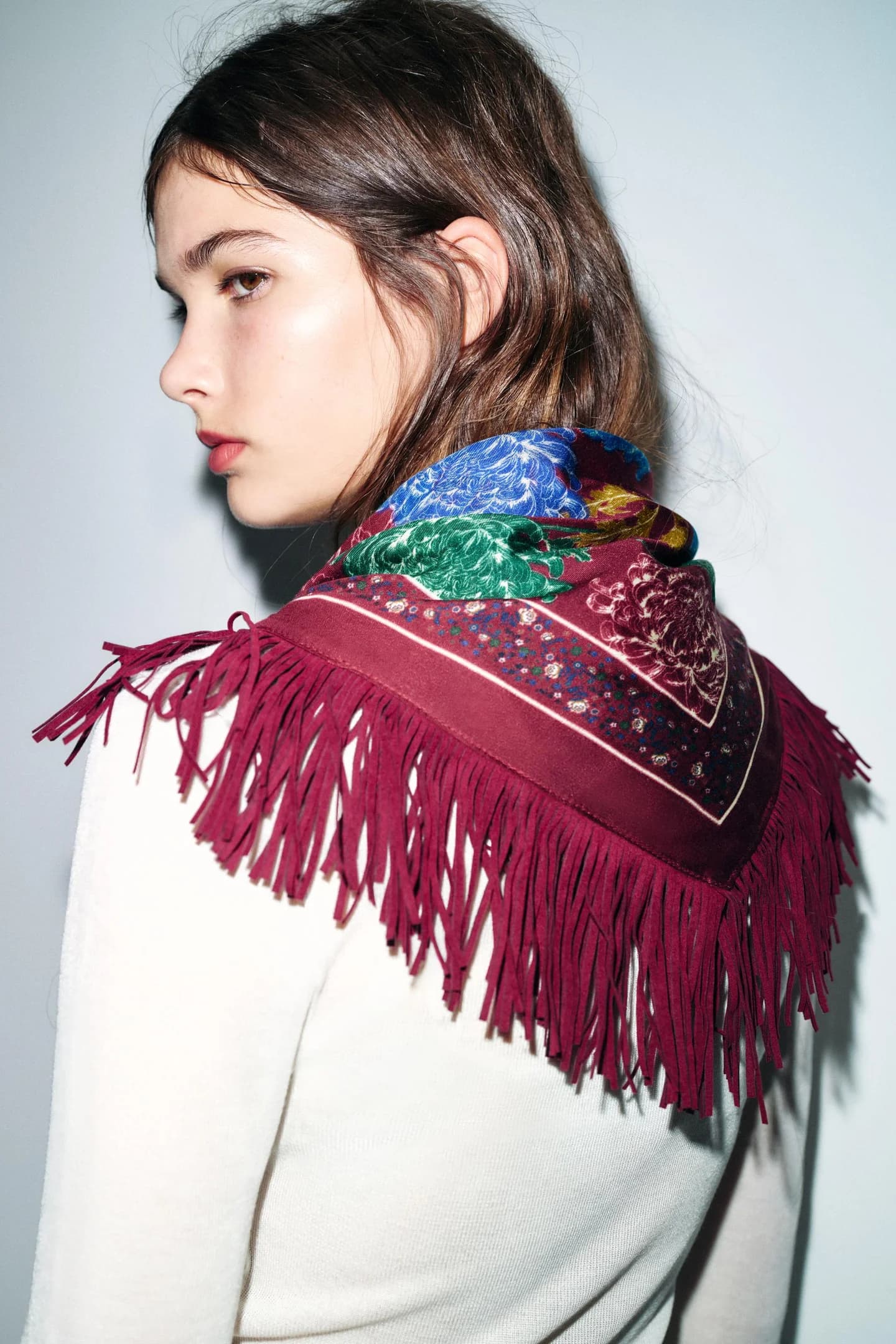 ШАРФ С ПРИНТОМ ИЗ ШЕЛКА - фото 3