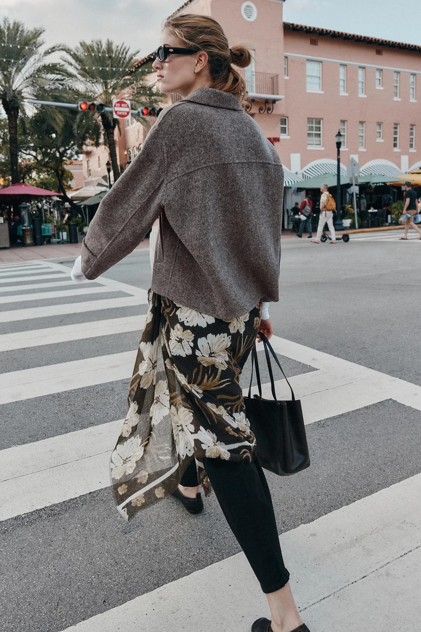 ШАРФ С ЦВЕТОЧНЫМ ПРИНТОМ - фото 2