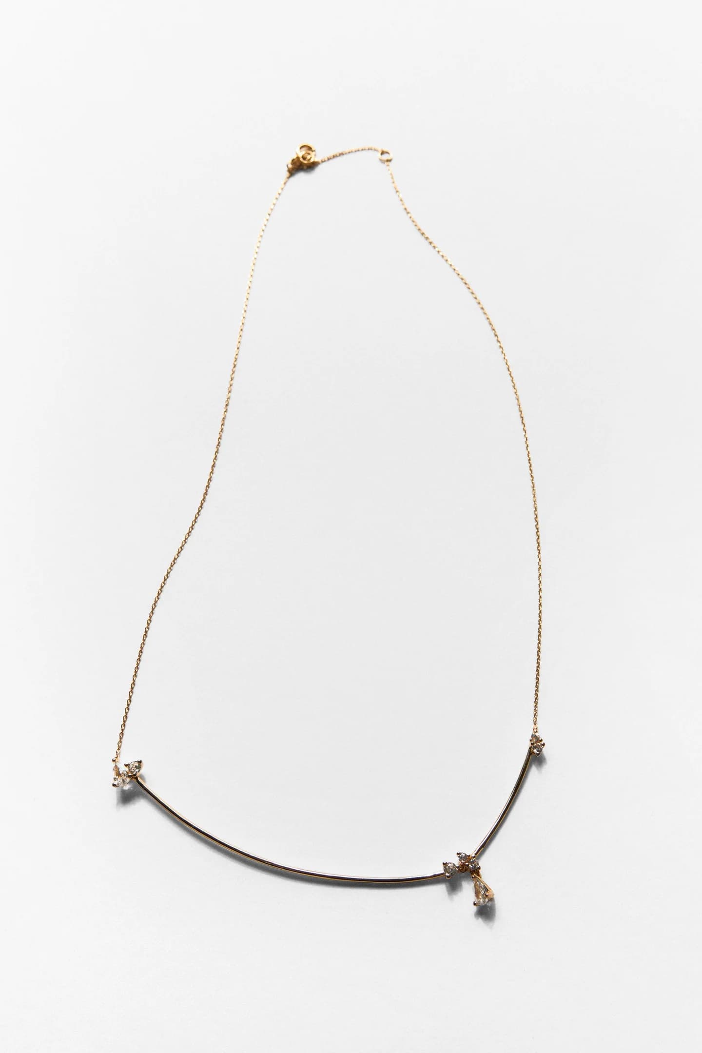 НАБОР ИЗ 2-Х МИНИМАЛИСТИЧНЫХ ОЖЕРЕЛЬЕ С БЛЕСКАЮЩИМИ ЭЛЕМЕНТАМИ