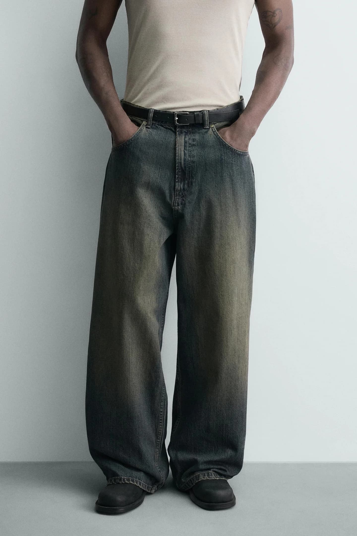 ДЖИНСЫ МЕШКОВОГО КРОНА - фото 2