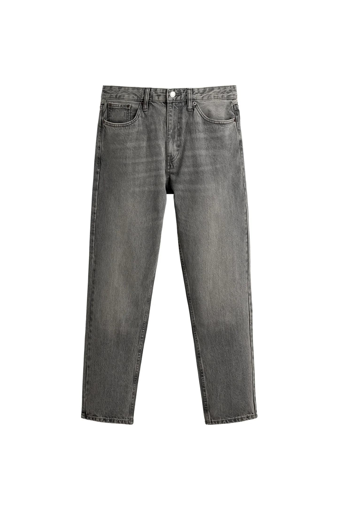 ДЖИНСОВЫЕ БРЮКИ ЗАЮЖЕННОГО КРОЯ - фото 3