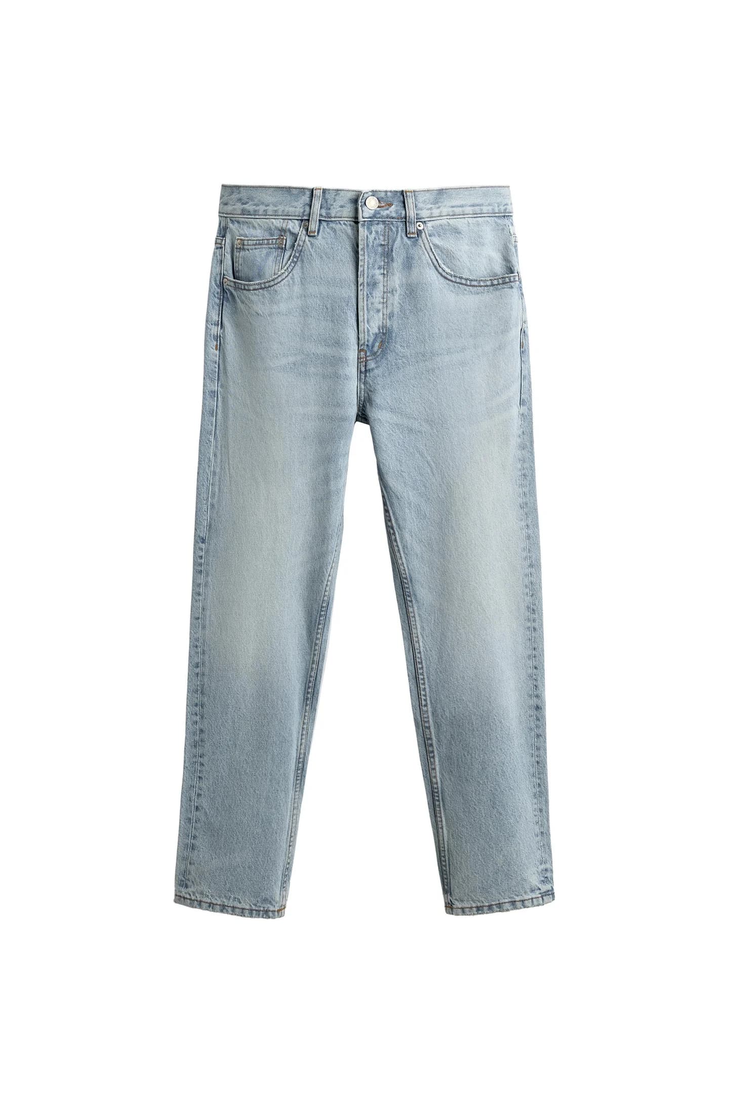 ДЖИНСОВЫЕ БРЮКИ КОРОТКОГО КРОЯ - фото 3