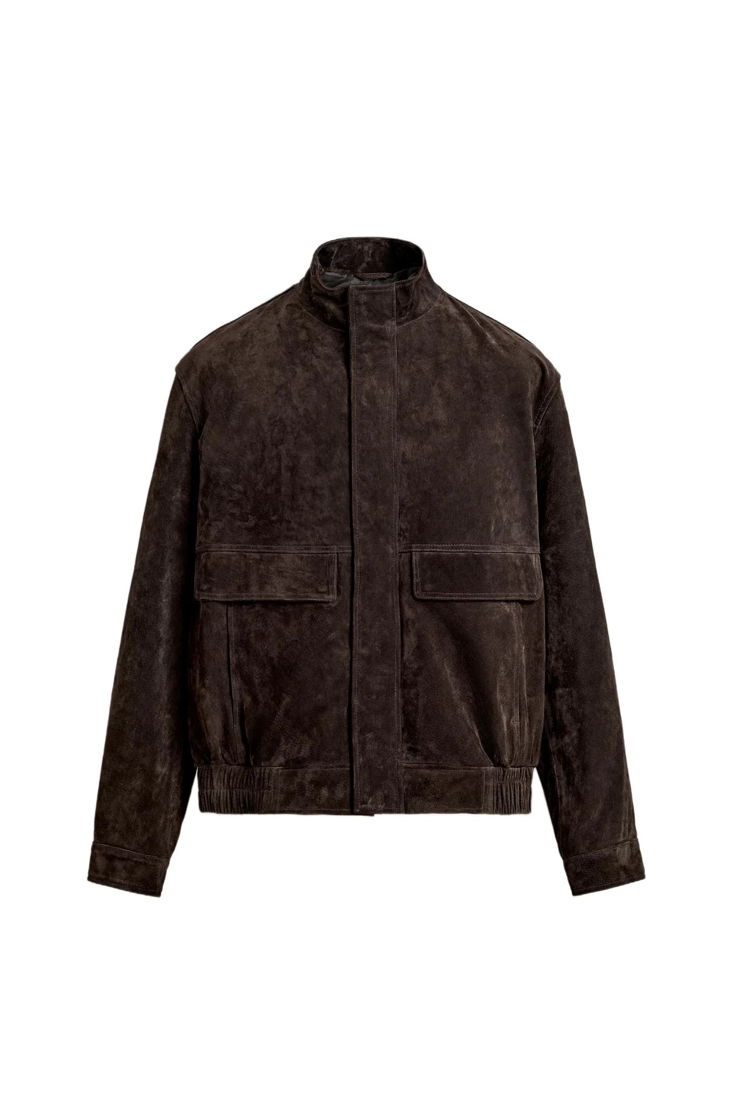 КУРТКА ИЗ ЗАМШЕВОЙ КОЖИ - фото 3