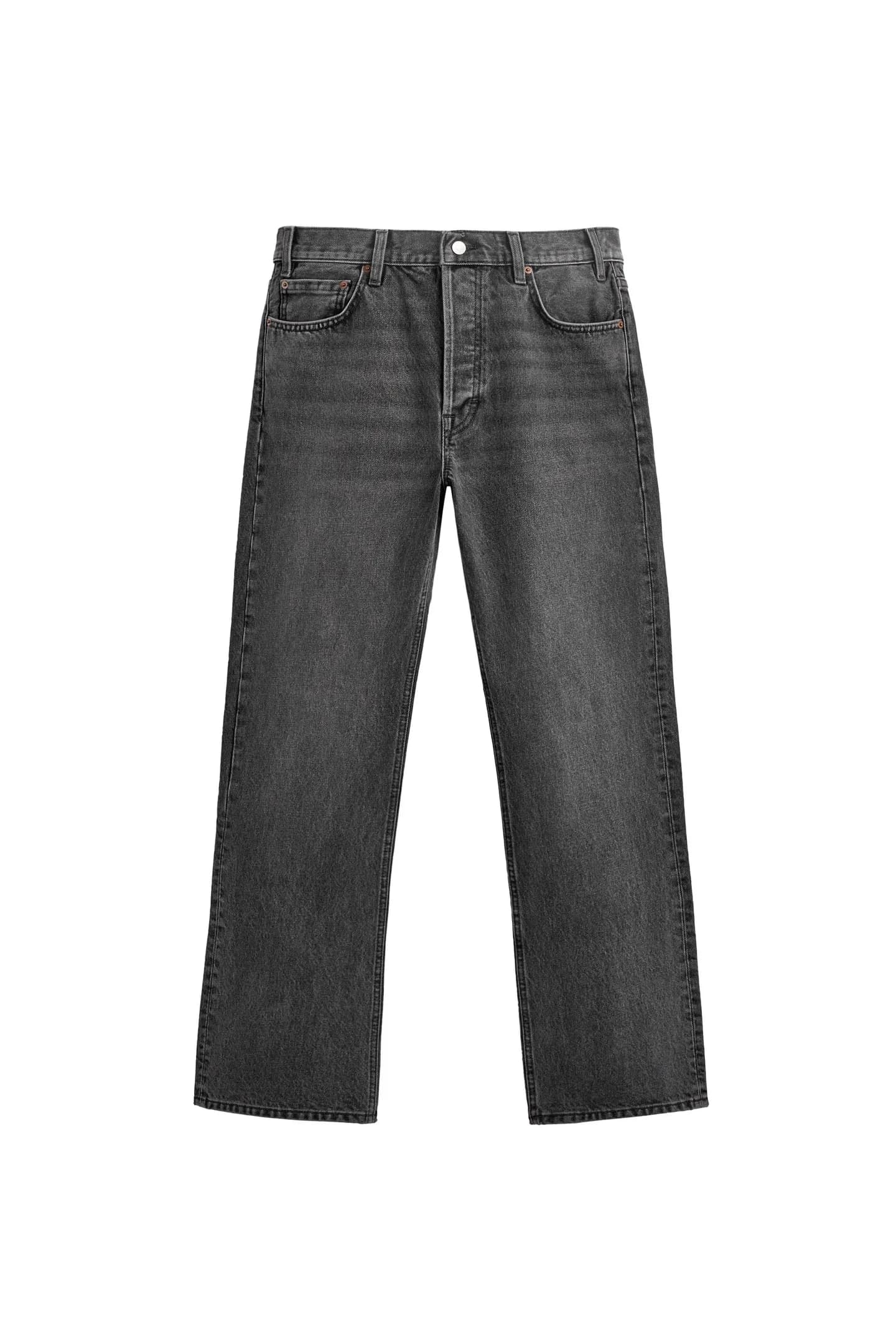 ПРЯМЫЕ ДЖИНСЫ С РАСКЛЕШЕННЫМ НИЗОМ, ОГРАНИЧЕННАЯ ВЫПУСКА - фото 10