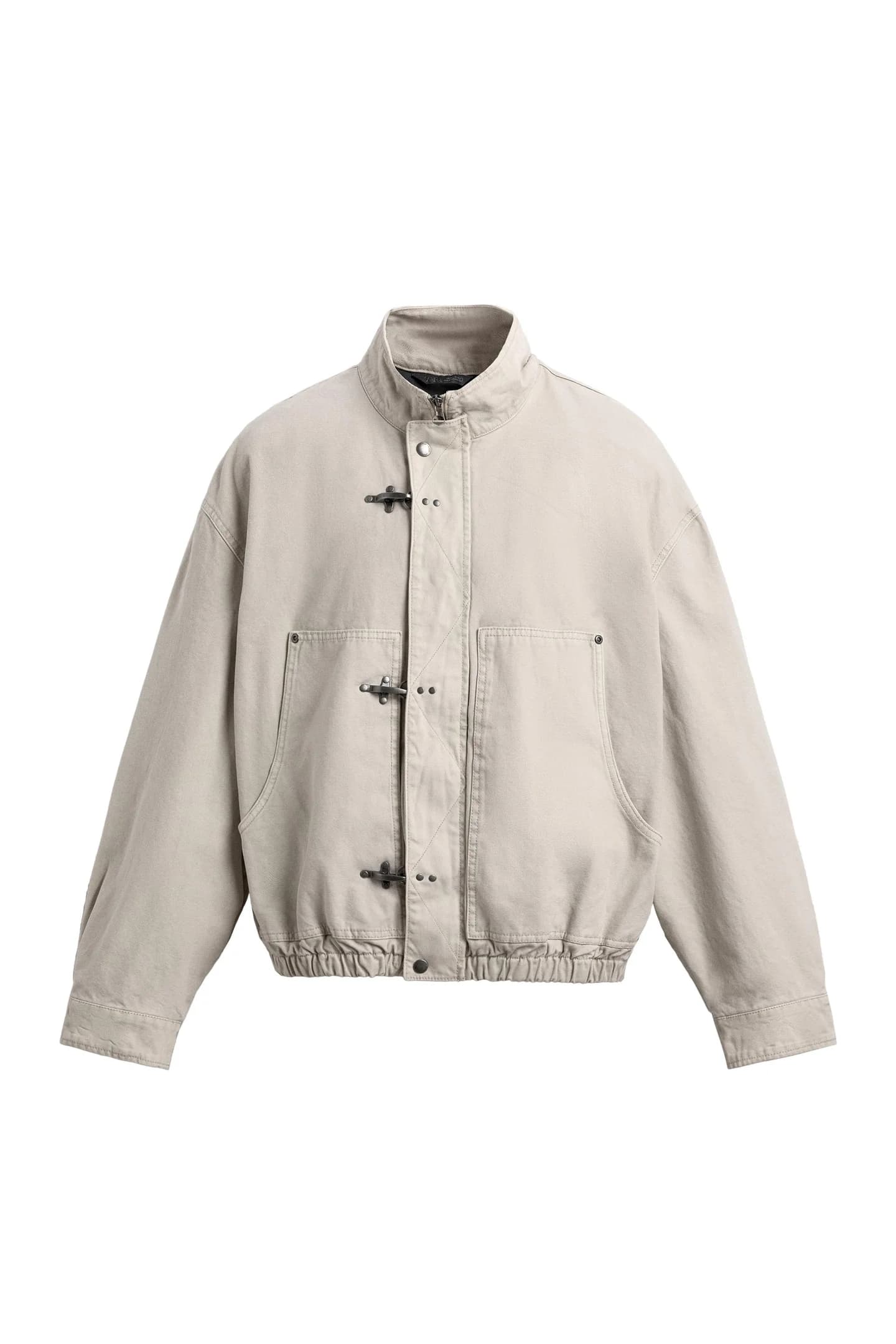 УКОРОЧЕННАЯ КУРТКА С ПУГОВИЦАМИ - фото 3