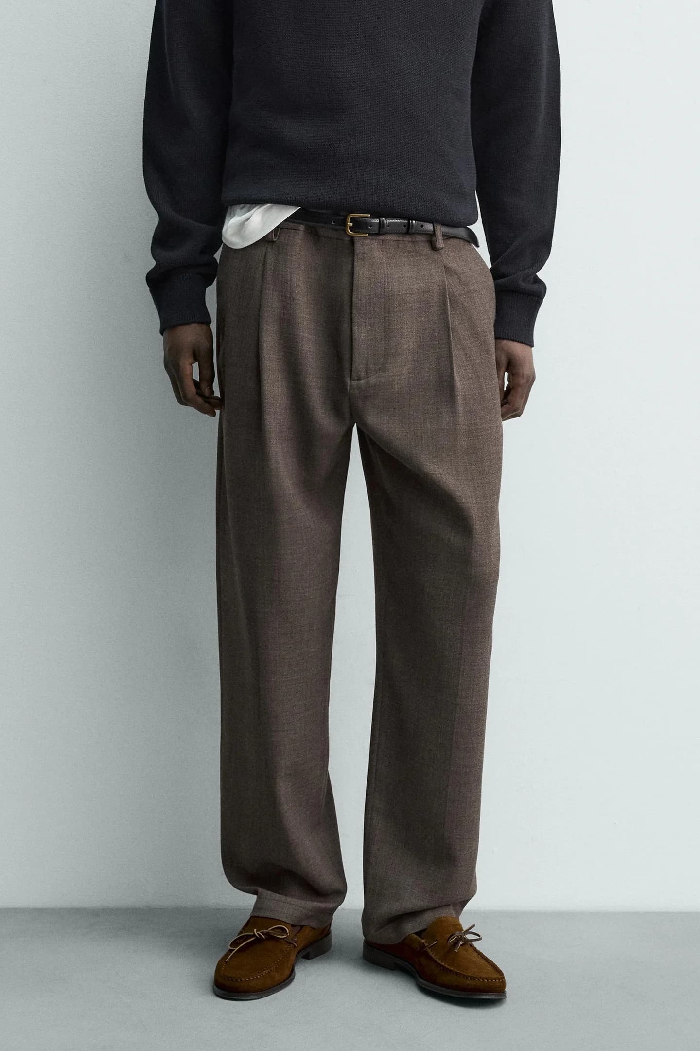 ШЕРСТЯНЫЕ БРЮКИ С ТЮНАМИ - фото 3