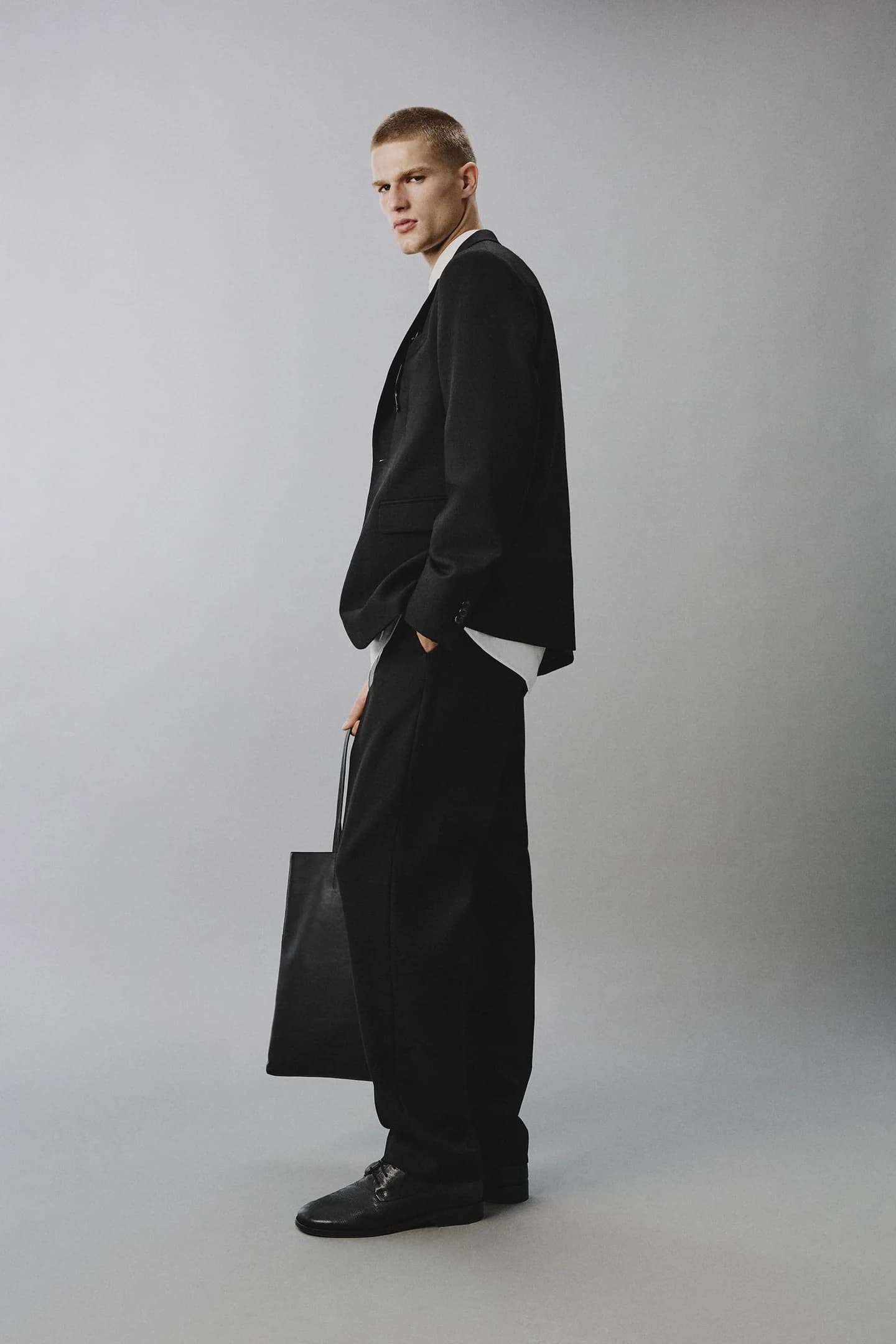 КОСТЮМНЫЕ БРЮКИ 100% ШЕРСТЬ - фото 2