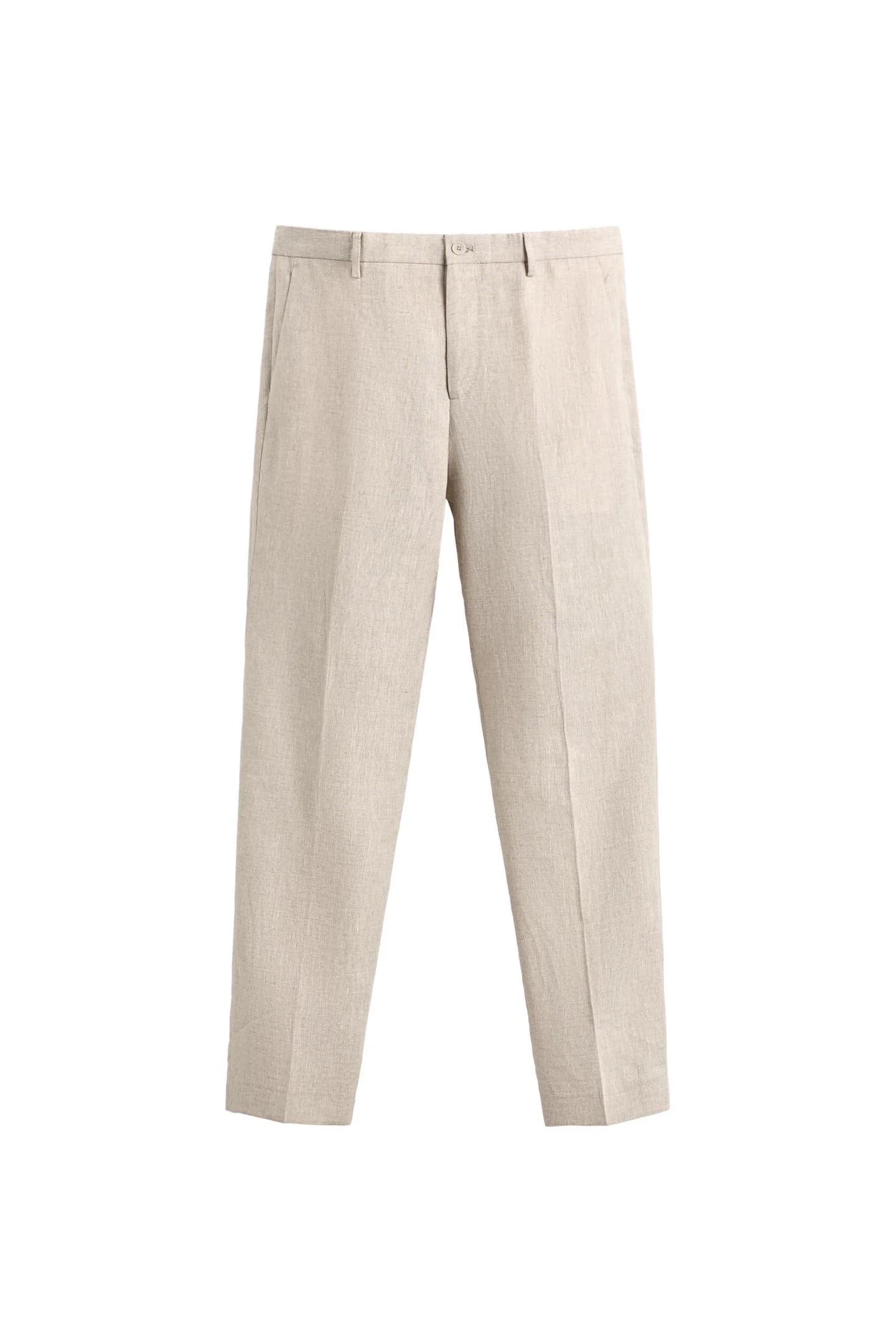 КОСТЮМНЫЕ БРЮКИ 100% ЛЕН - фото 3