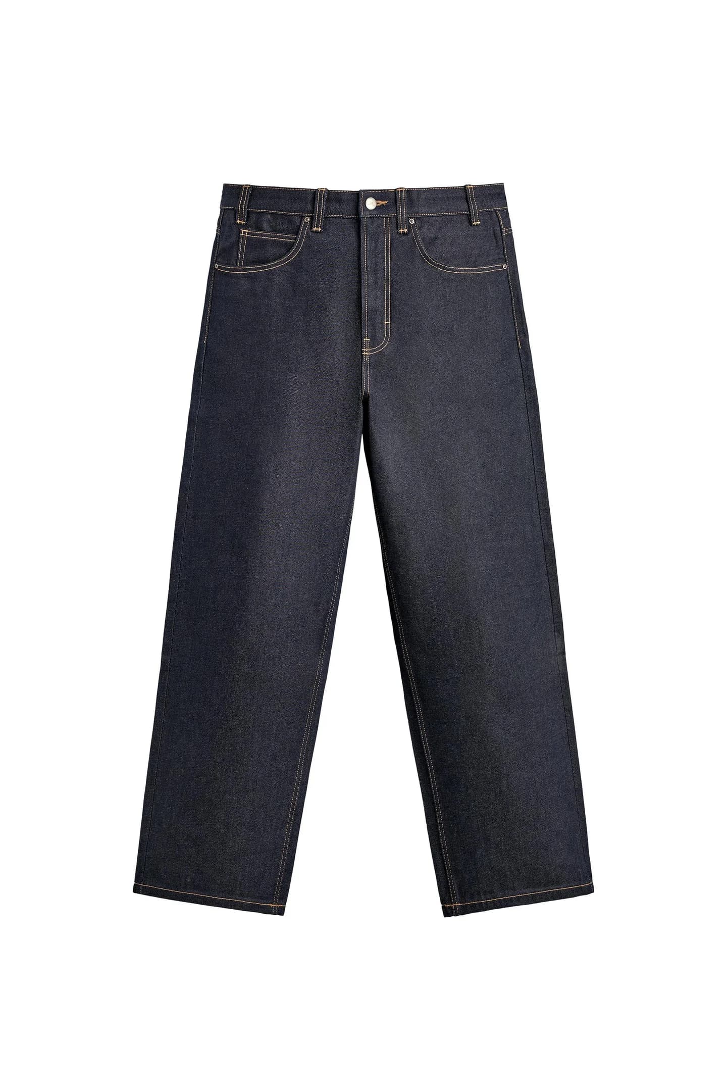 ДЖИНСЫ МЕШОЧНОГО КРОЯ С ОТСТРОЧКАМИ - фото 3