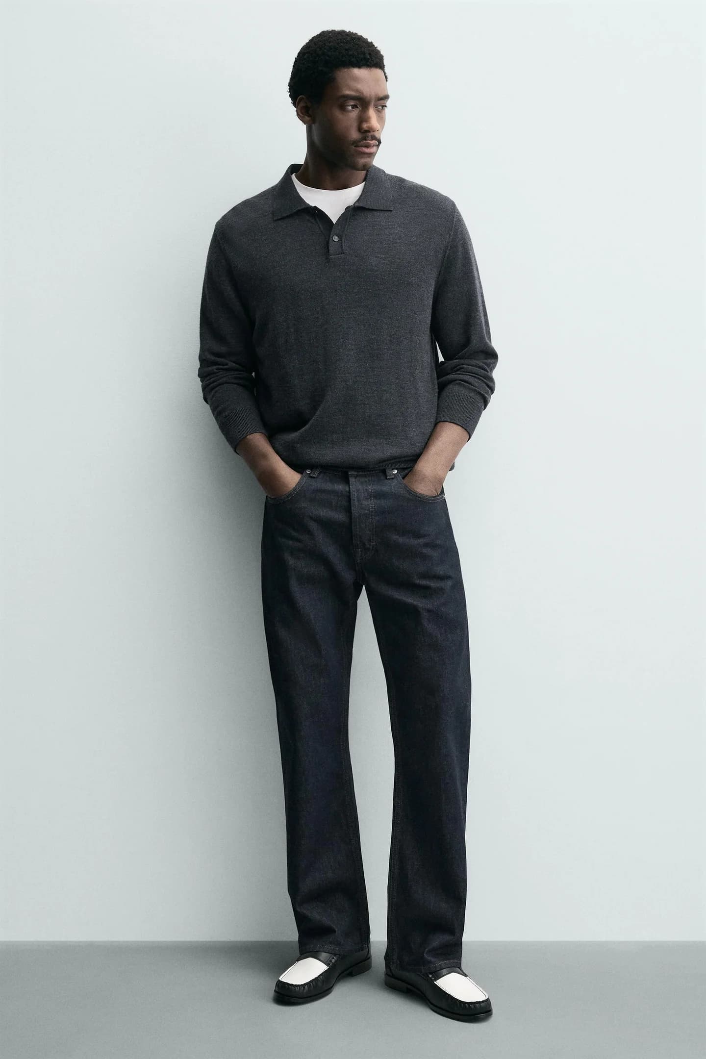 МОКАСИНЫ С ПОПЕРЕЧНОЙ ПОЛОСКОЙ - фото 2